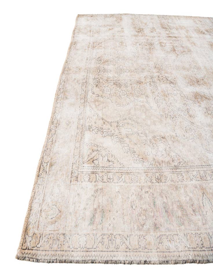 Detail image of  6' 9 x 9' 7  Hand Knotted Ultra Vintage Persian Wool Rug