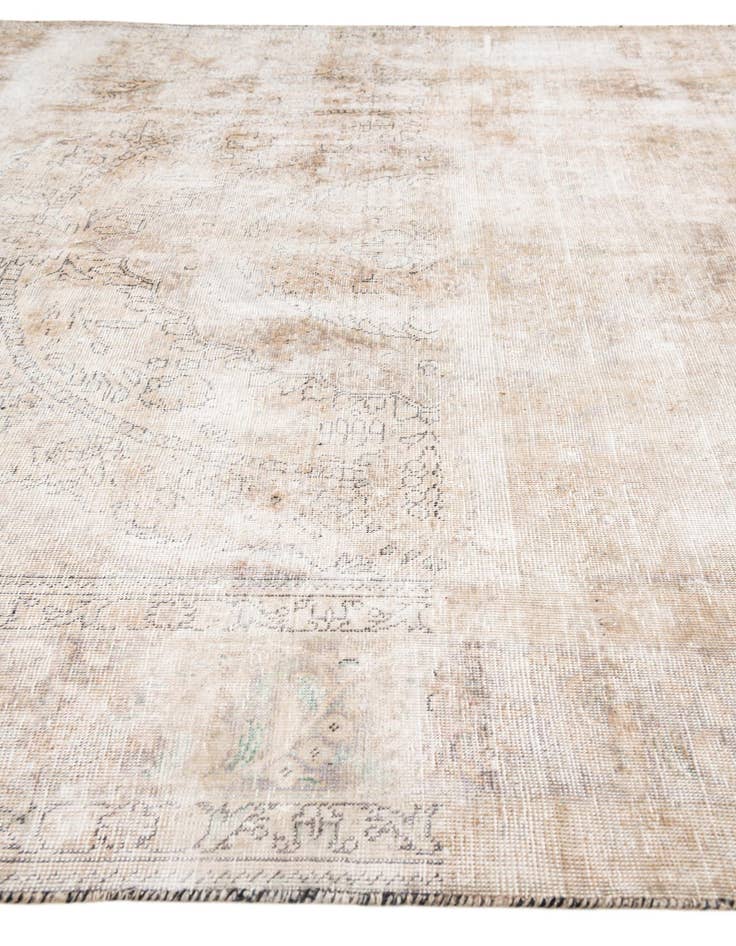 Detail image of  6' 9 x 9' 7  Hand Knotted Ultra Vintage Persian Wool Rug