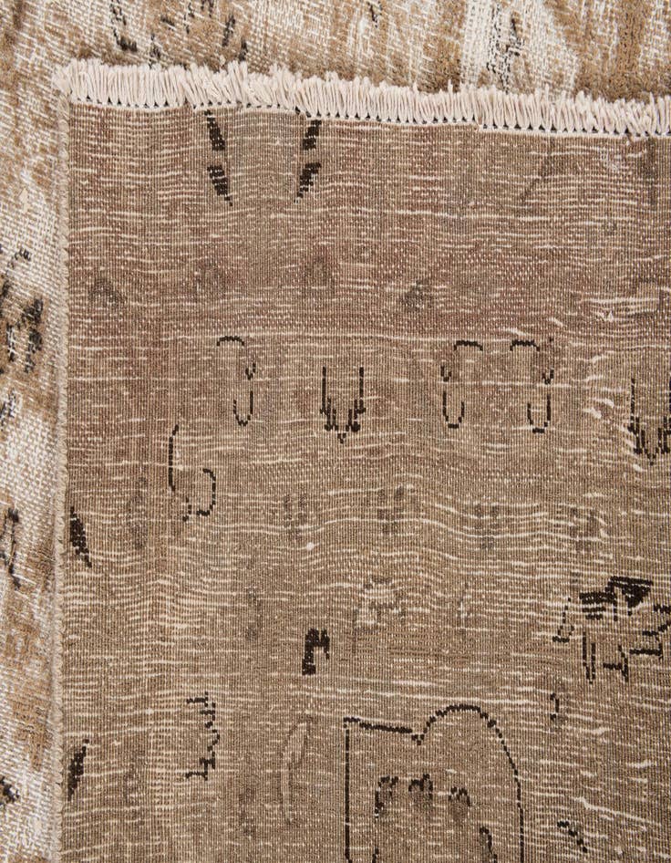 Detail image of  7' 7 x 10' 9  Hand Knotted Ultra Vintage Persian Wool Rug