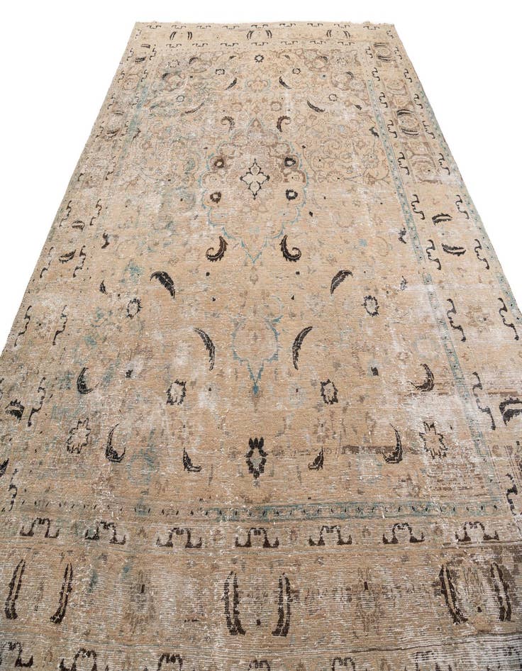 Detail image of  9' 10 x 12' 7  Hand Knotted Ultra Vintage Persian Wool Rug