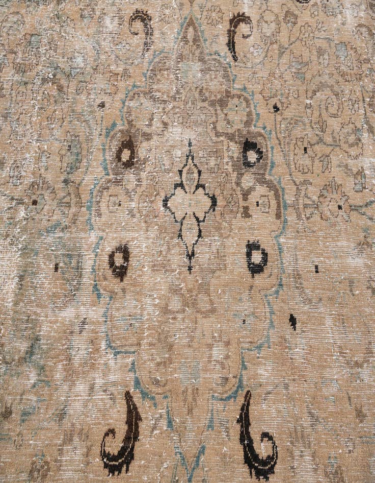 Detail image of  9' 10 x 12' 7  Hand Knotted Ultra Vintage Persian Wool Rug