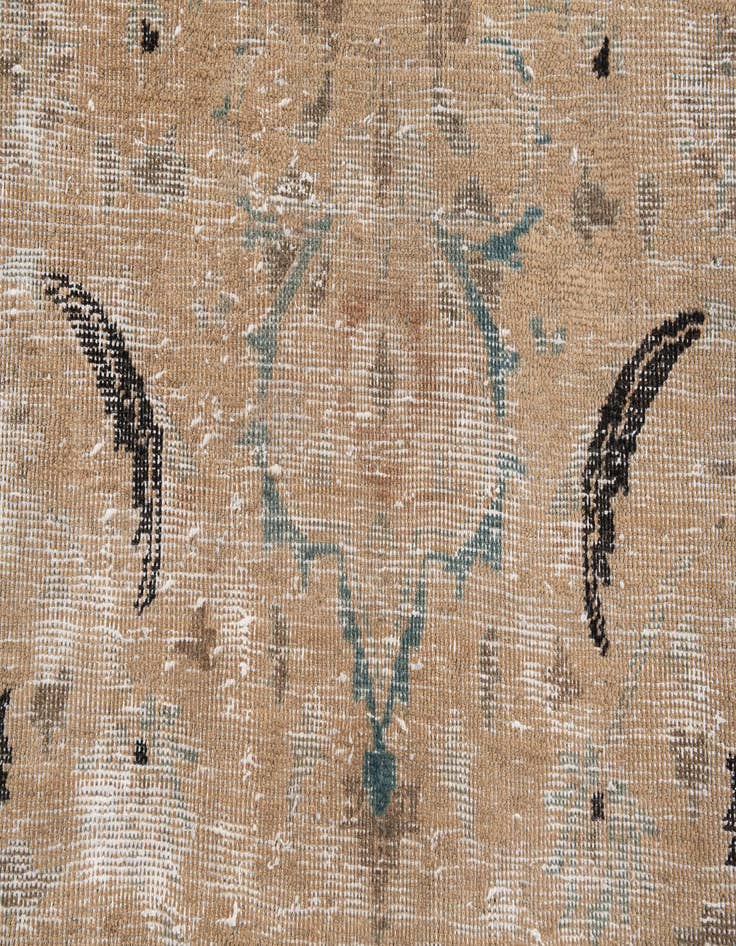 Detail image of  9' 10 x 12' 7  Hand Knotted Ultra Vintage Persian Wool Rug