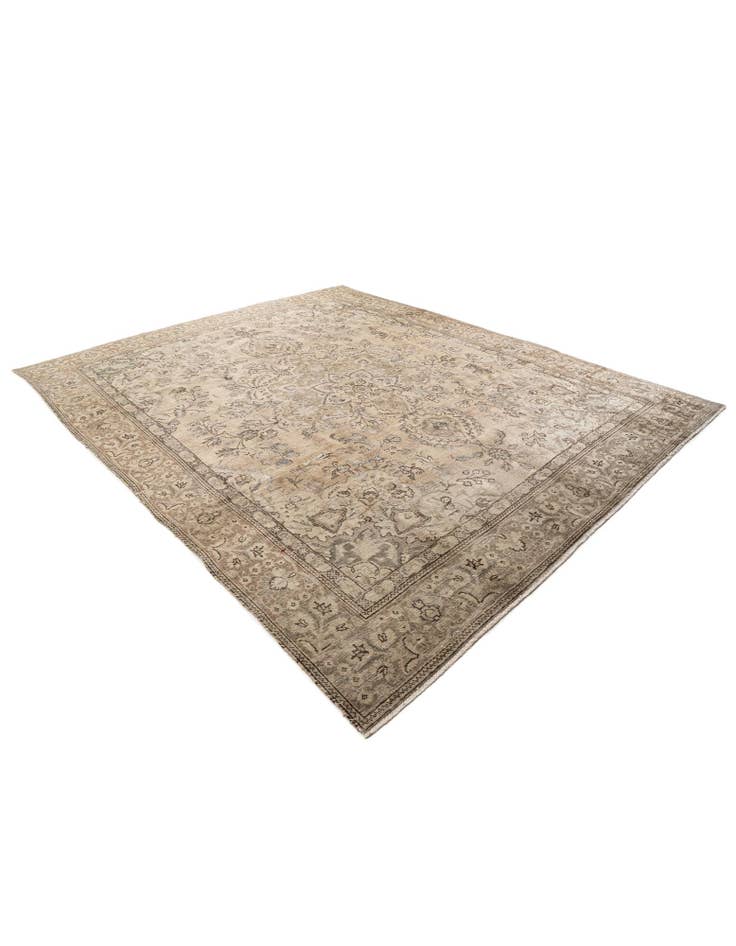 Detail image of  9' 3 x 11' 2  Hand Knotted Ultra Vintage Persian Wool Rug