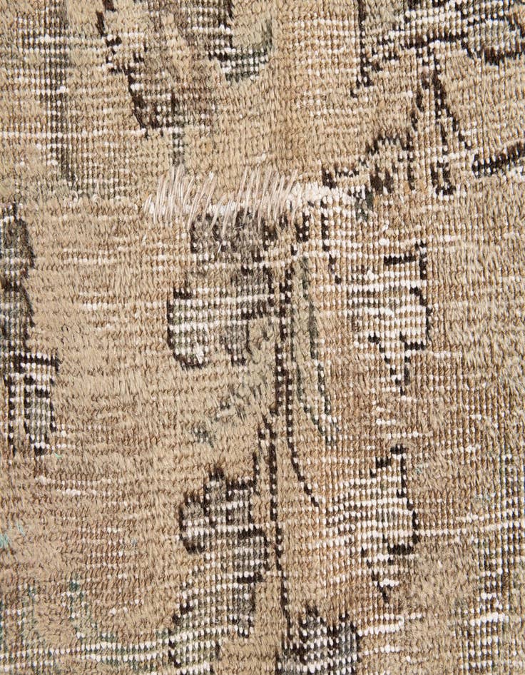 Detail image of  9' 3 x 11' 2  Hand Knotted Ultra Vintage Persian Wool Rug