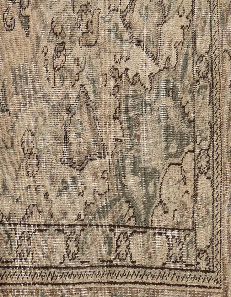 Detail image of  9' 3 x 11' 2  Hand Knotted Ultra Vintage Persian Wool Rug