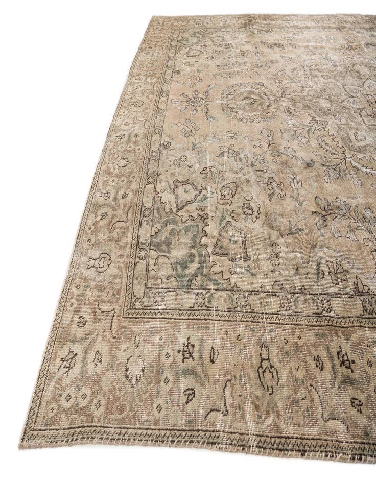 Detail image of  9' 3 x 11' 2  Hand Knotted Ultra Vintage Persian Wool Rug