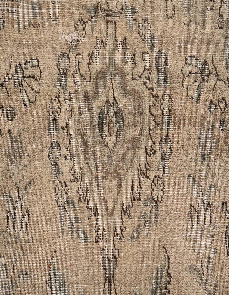Detail image of  9' 3 x 11' 2  Hand Knotted Ultra Vintage Persian Wool Rug