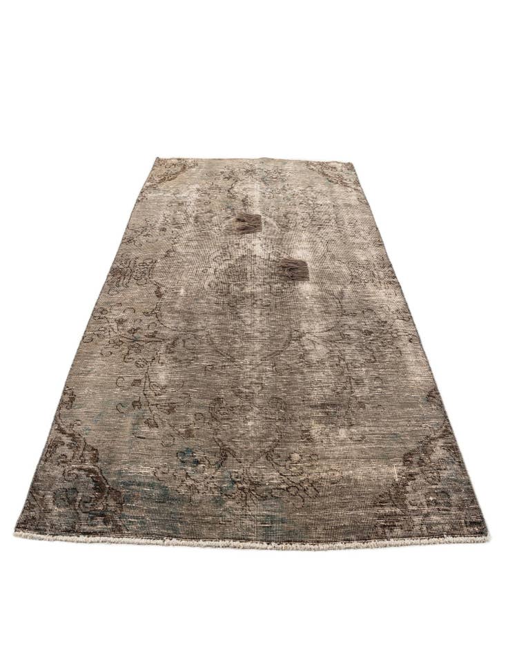 Detail image of  4' x 7' 4  Hand Knotted Ultra Vintage Persian Wool Rug