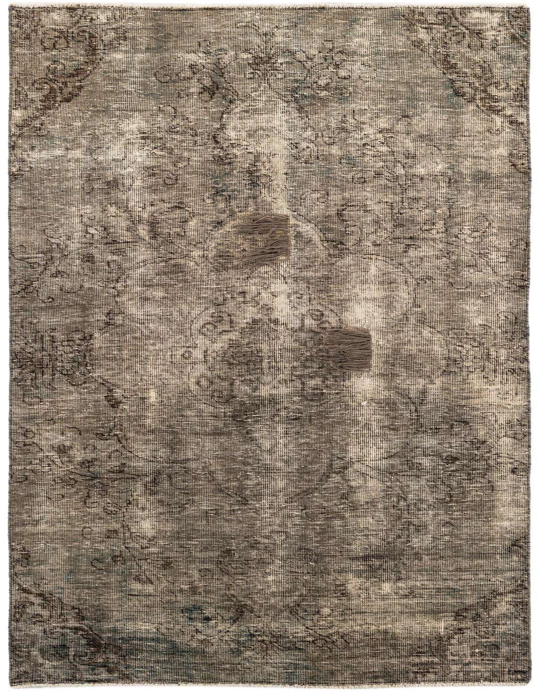 A 5x7 rectangular Ultra Vintage rug featuring a distressed Persian medallion pattern in shades of brown, tan, and cream.