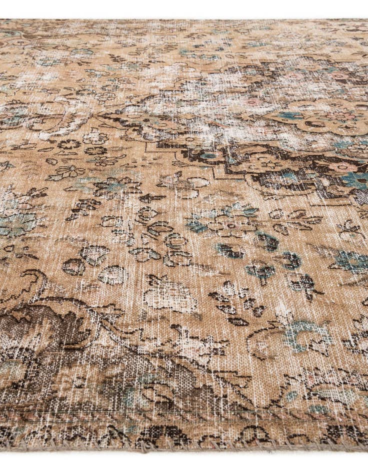 Detail image of  7' 2 x 10' 2  Hand Knotted Ultra Vintage Persian Wool Rug