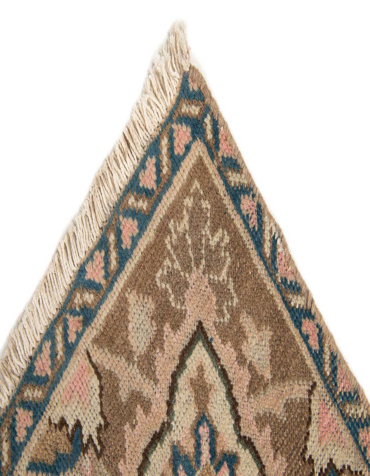 Detail image of  7' 1 x 9' 9  Hand Knotted Ultra Vintage Persian Wool Rug