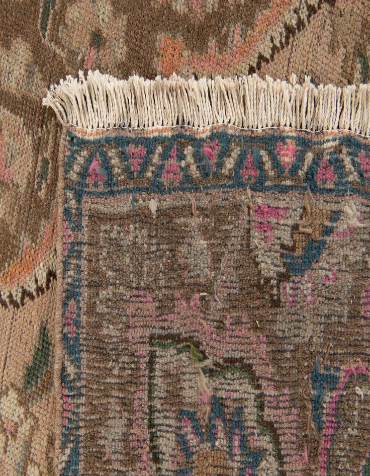 Detail image of  7' 1 x 9' 9  Hand Knotted Ultra Vintage Persian Wool Rug