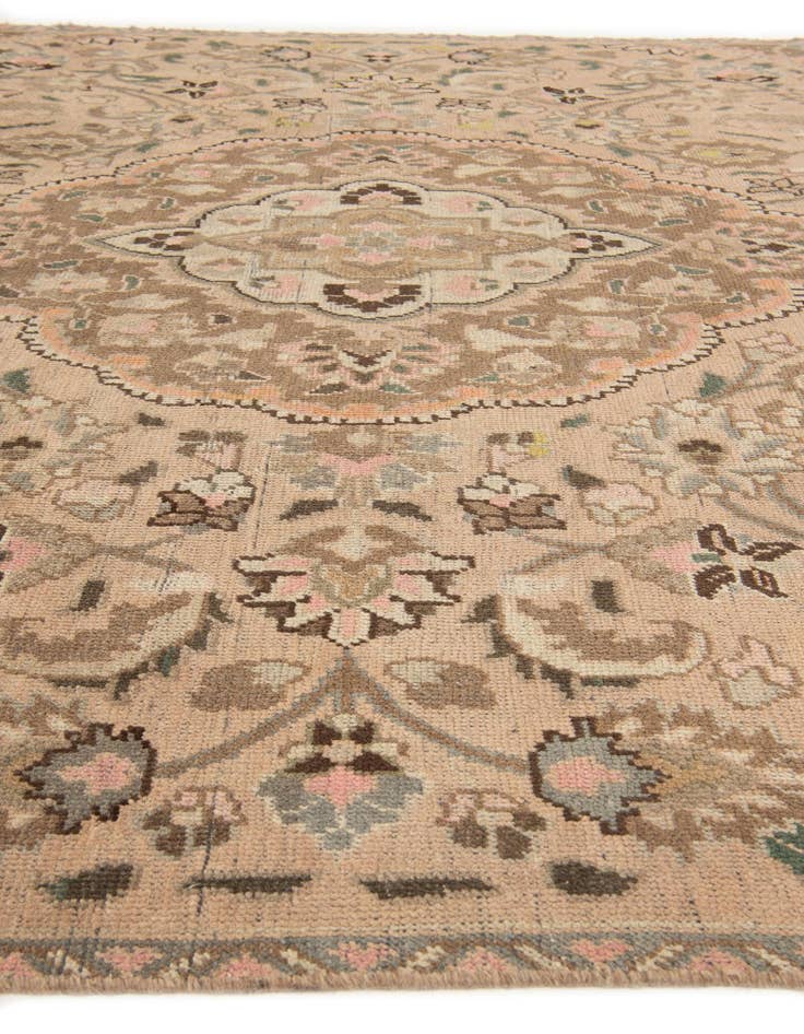 Detail image of  7' 1 x 9' 9  Hand Knotted Ultra Vintage Persian Wool Rug