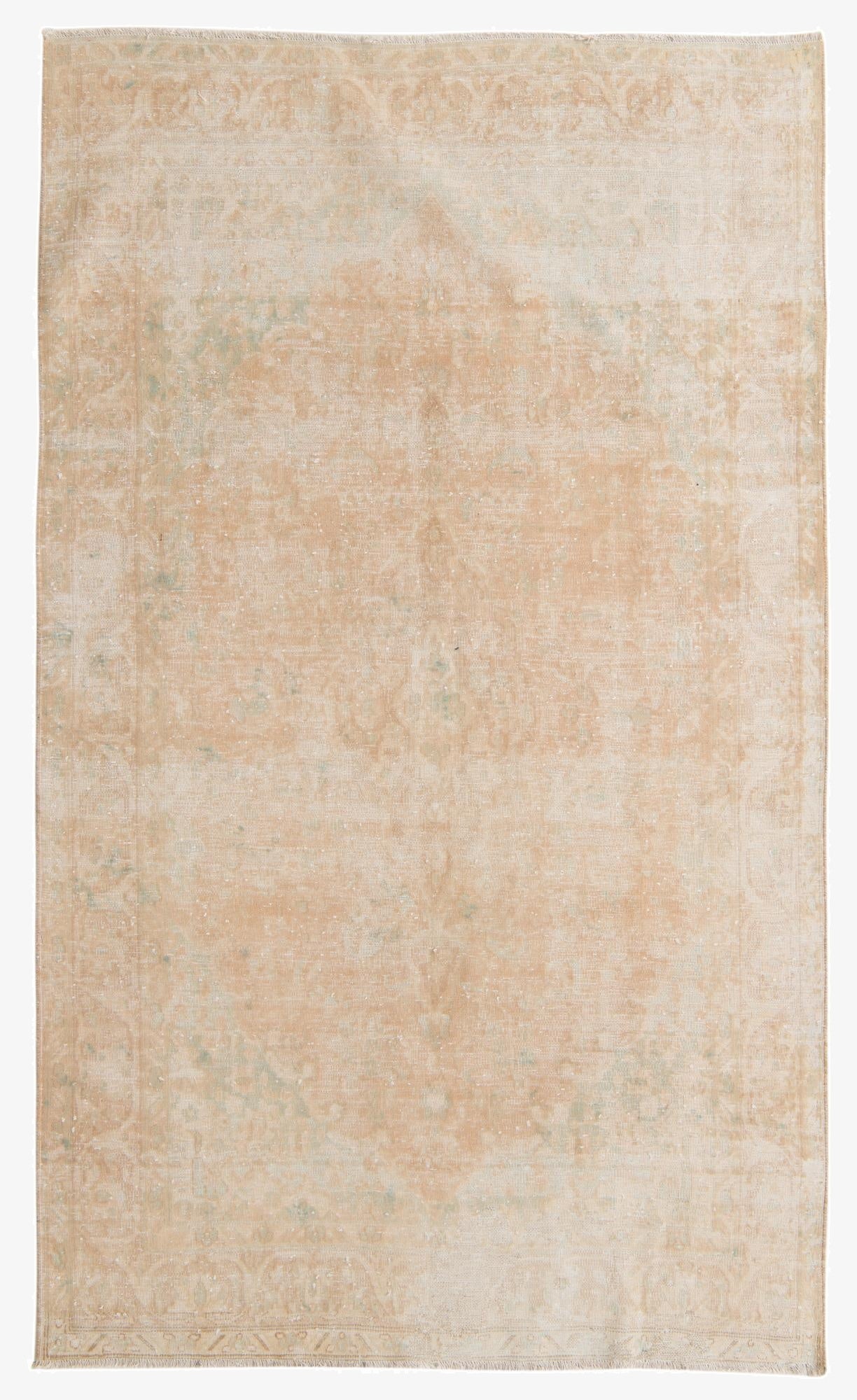  4' 11 x 8' 3  Hand Knotted Ultra Vintage Persian Wool Rug