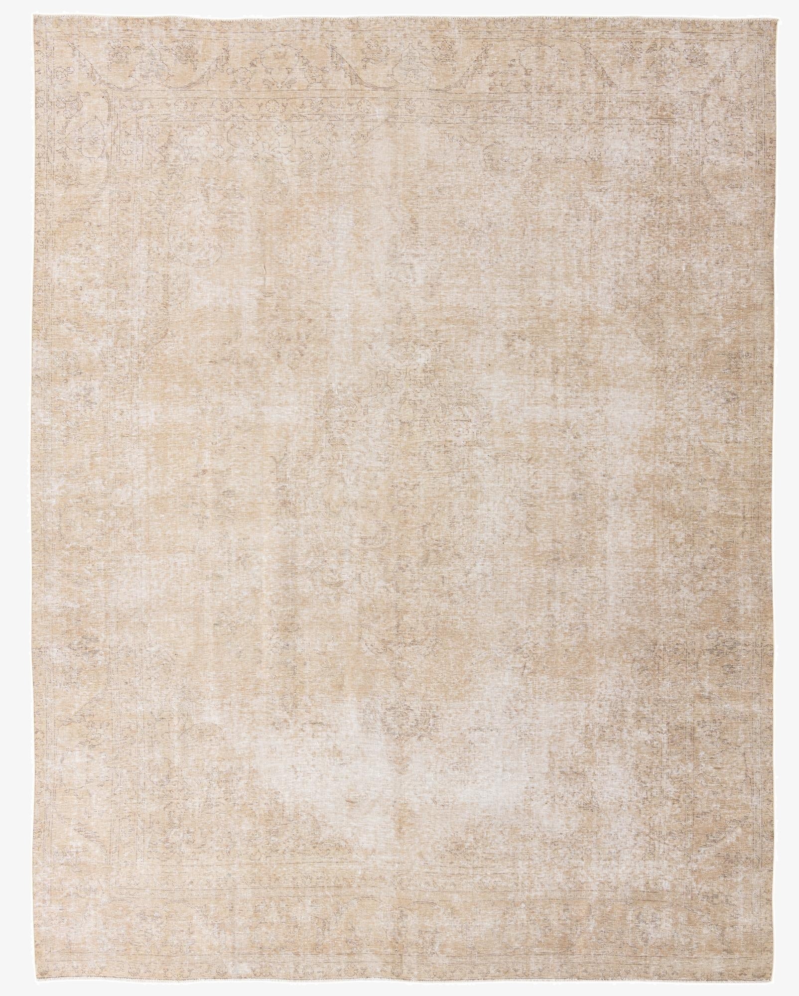  9' 7 x 12' 5  Hand Knotted Ultra Vintage Persian Wool Rug