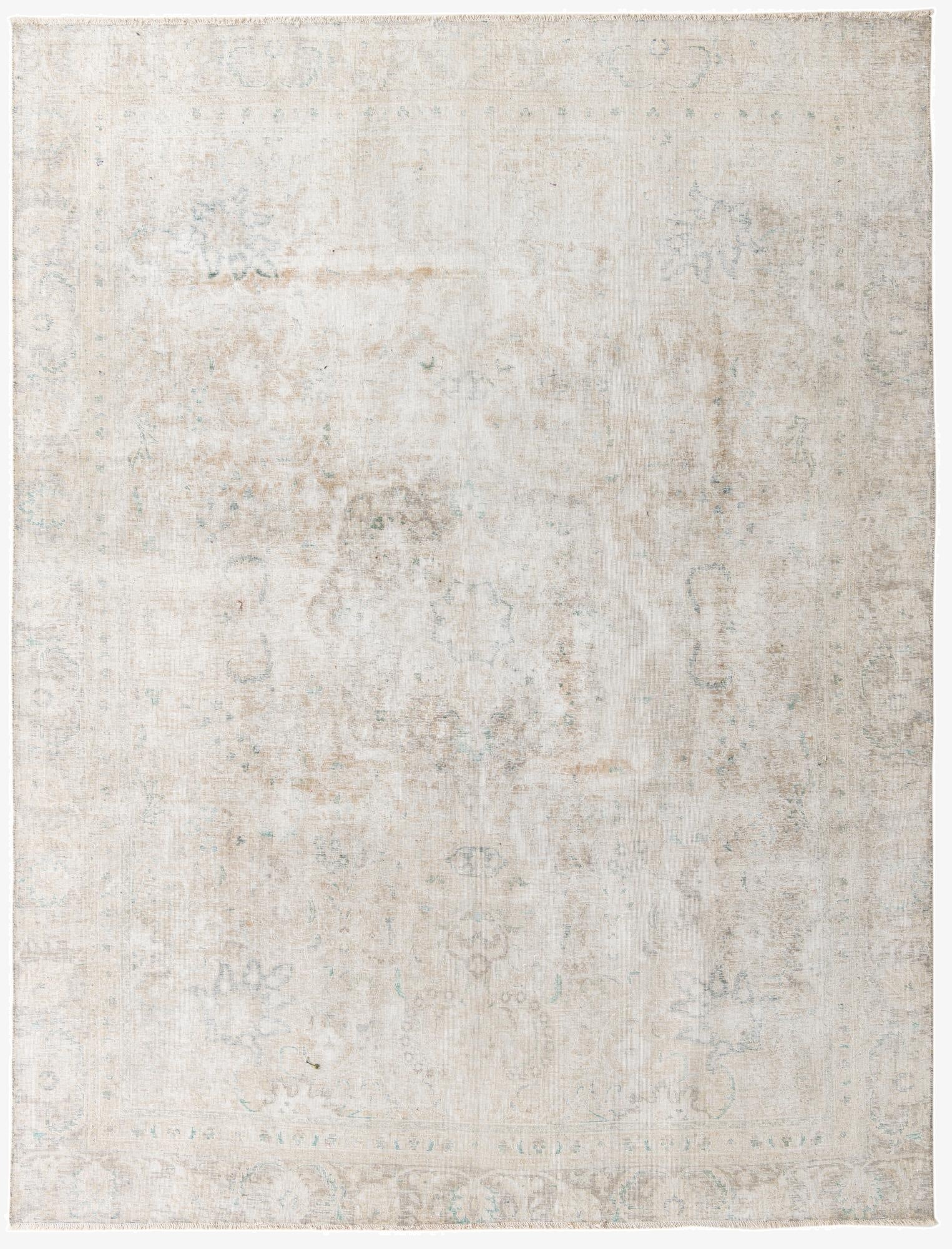  8' 10 x 11' 9  Hand Knotted Ultra Vintage Persian Wool Rug