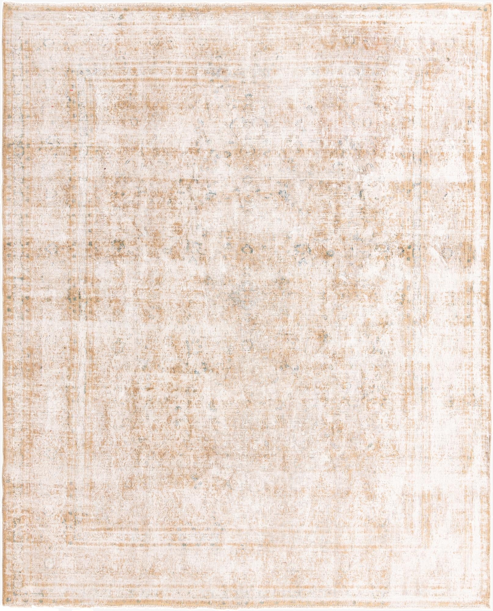  9' 8 x 12'  Hand Knotted Ultra Vintage Persian Wool Rug