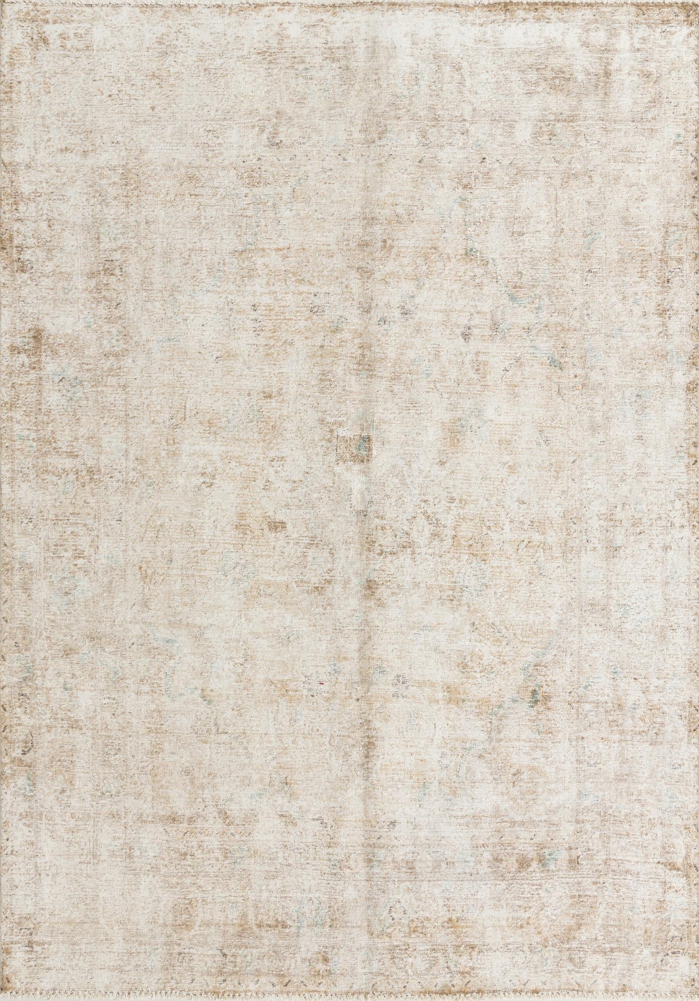  6' 6 x 9' 4  Hand Knotted Ultra Vintage Persian Wool Rug