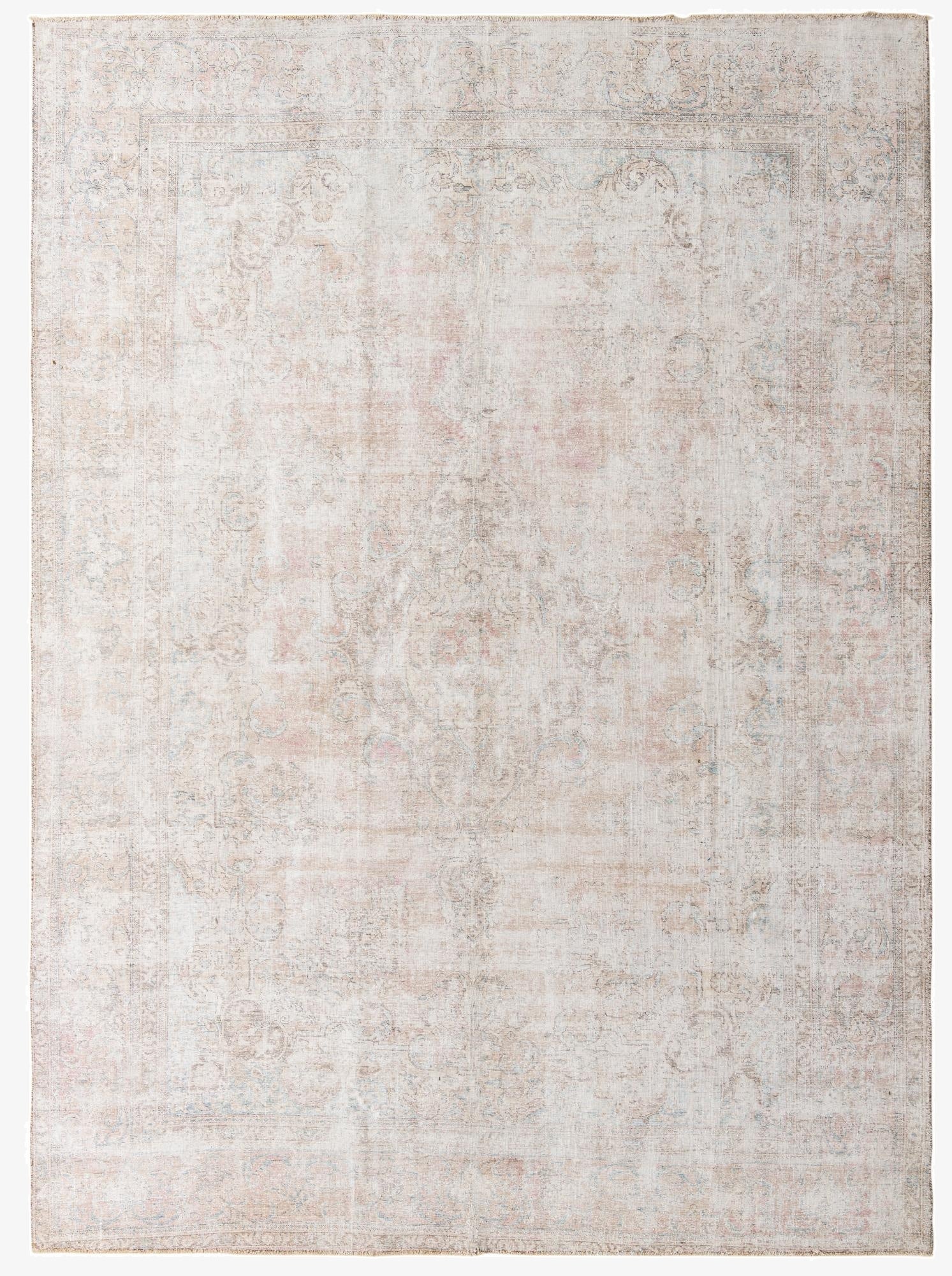  9' 8 x 13' 3  Hand Knotted Ultra Vintage Persian Wool Rug