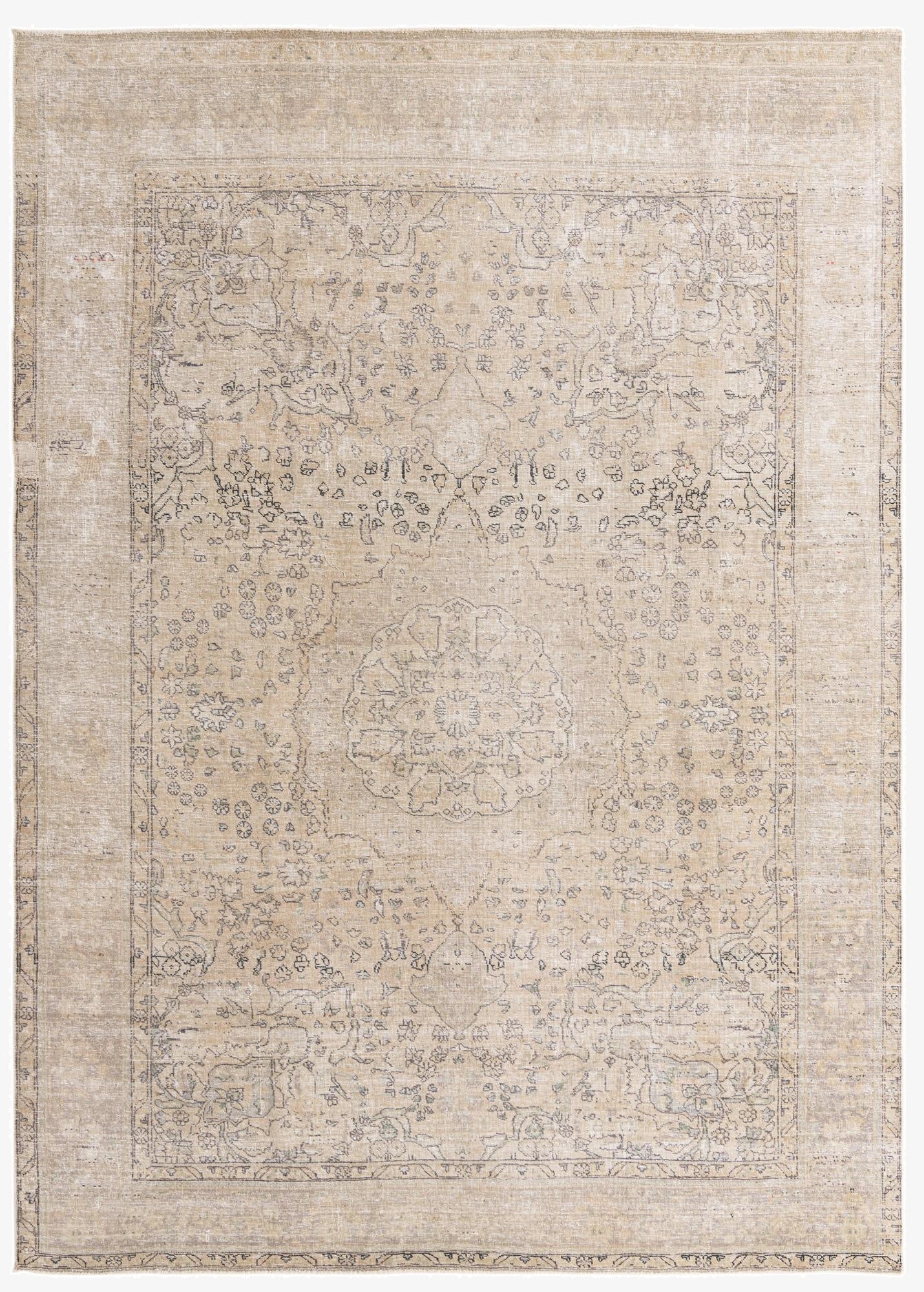  7' 9 x 11'  Hand Knotted Ultra Vintage Persian Wool Rug