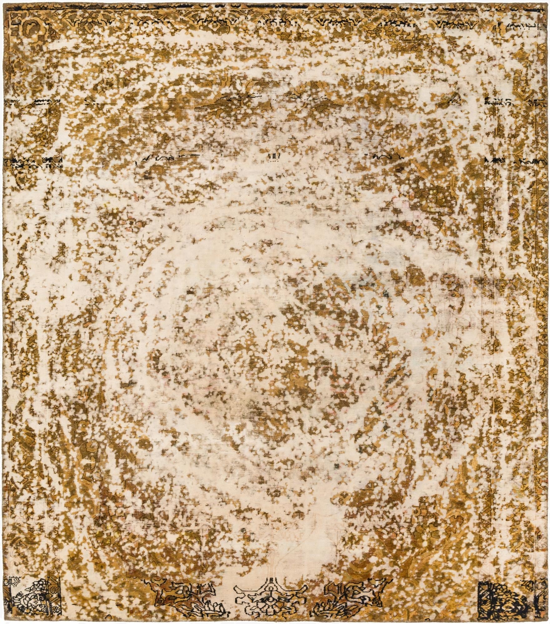  8' 2 x 9' 4  Hand Knotted Ultra Vintage Persian Wool Rug