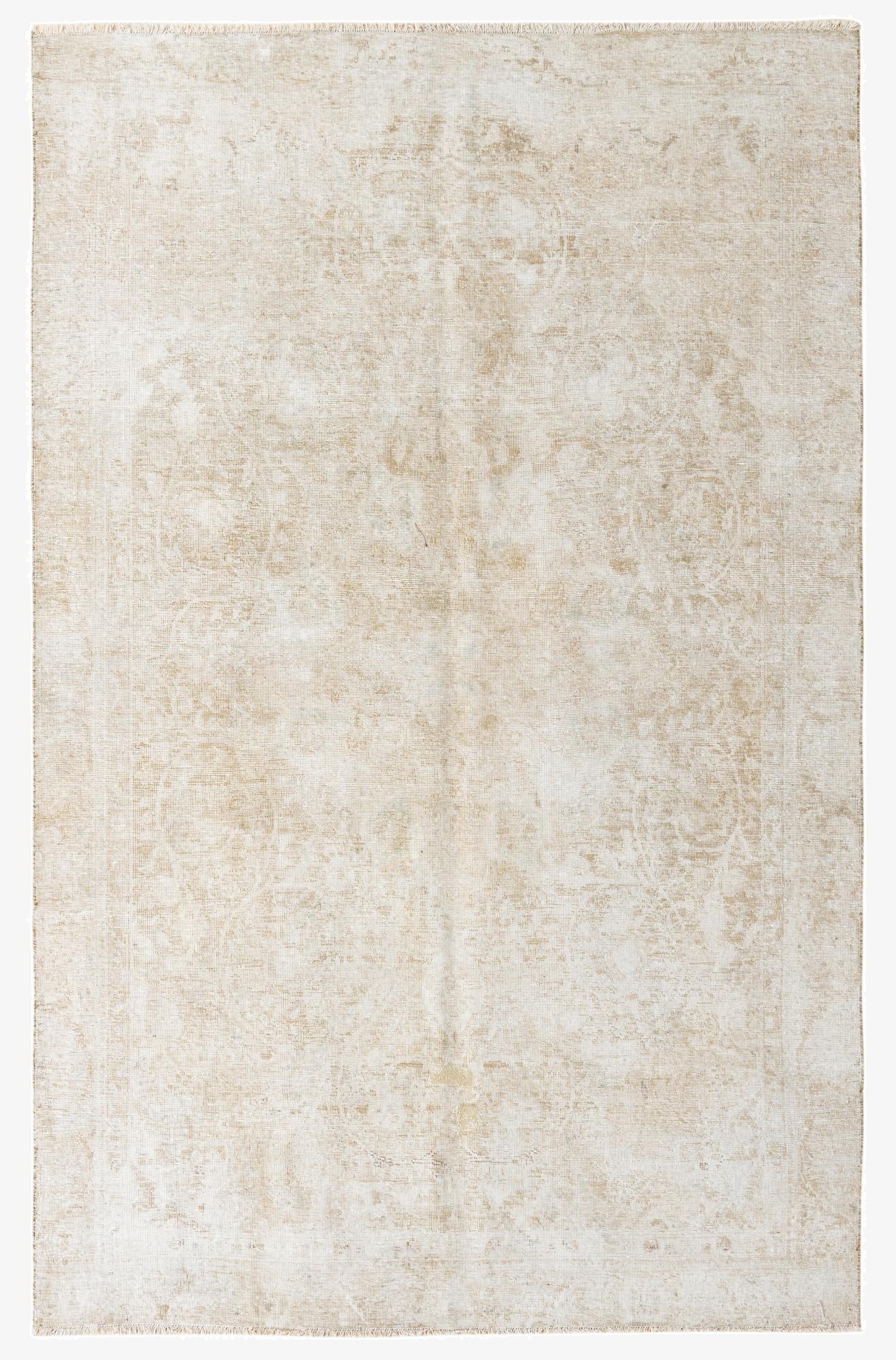  6' x 9' 4  Hand Knotted Ultra Vintage Persian Wool Rug