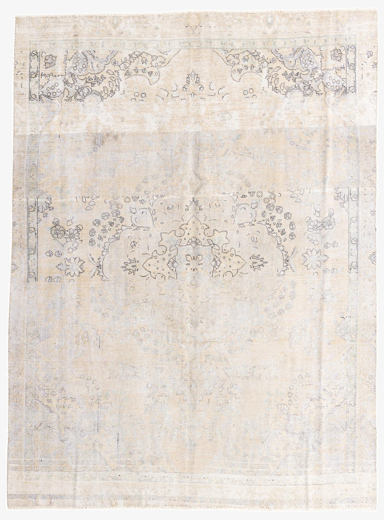  8' 2 x 11'  Hand Knotted Ultra Vintage Persian Wool Rug