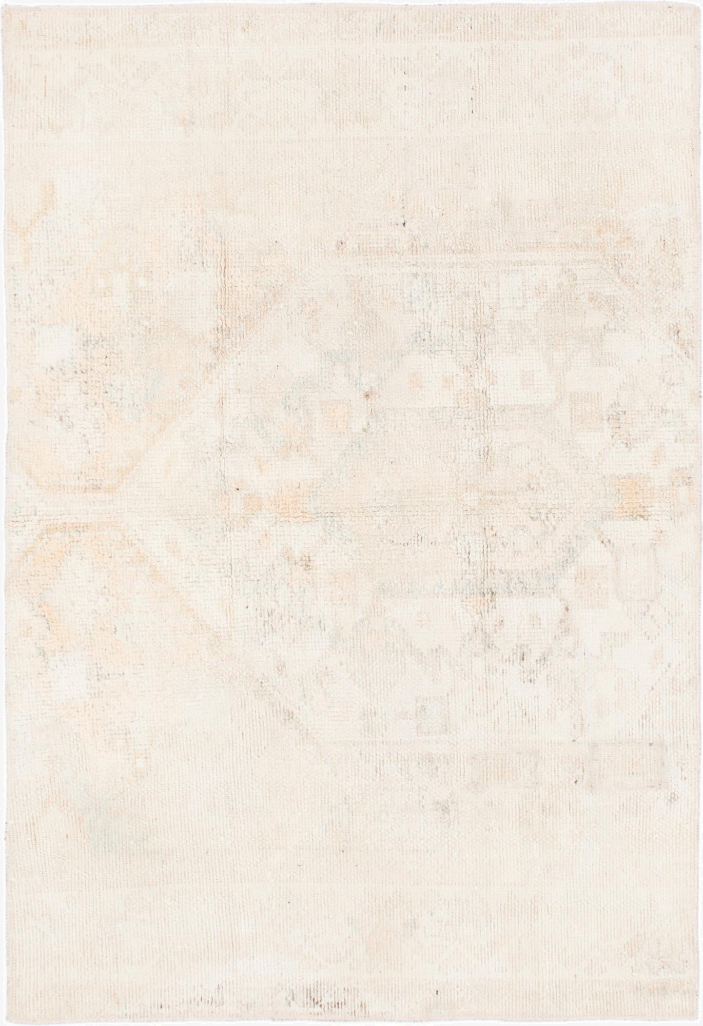  4' 3 x 6'  Hand Knotted Ultra Vintage Persian Wool Rug