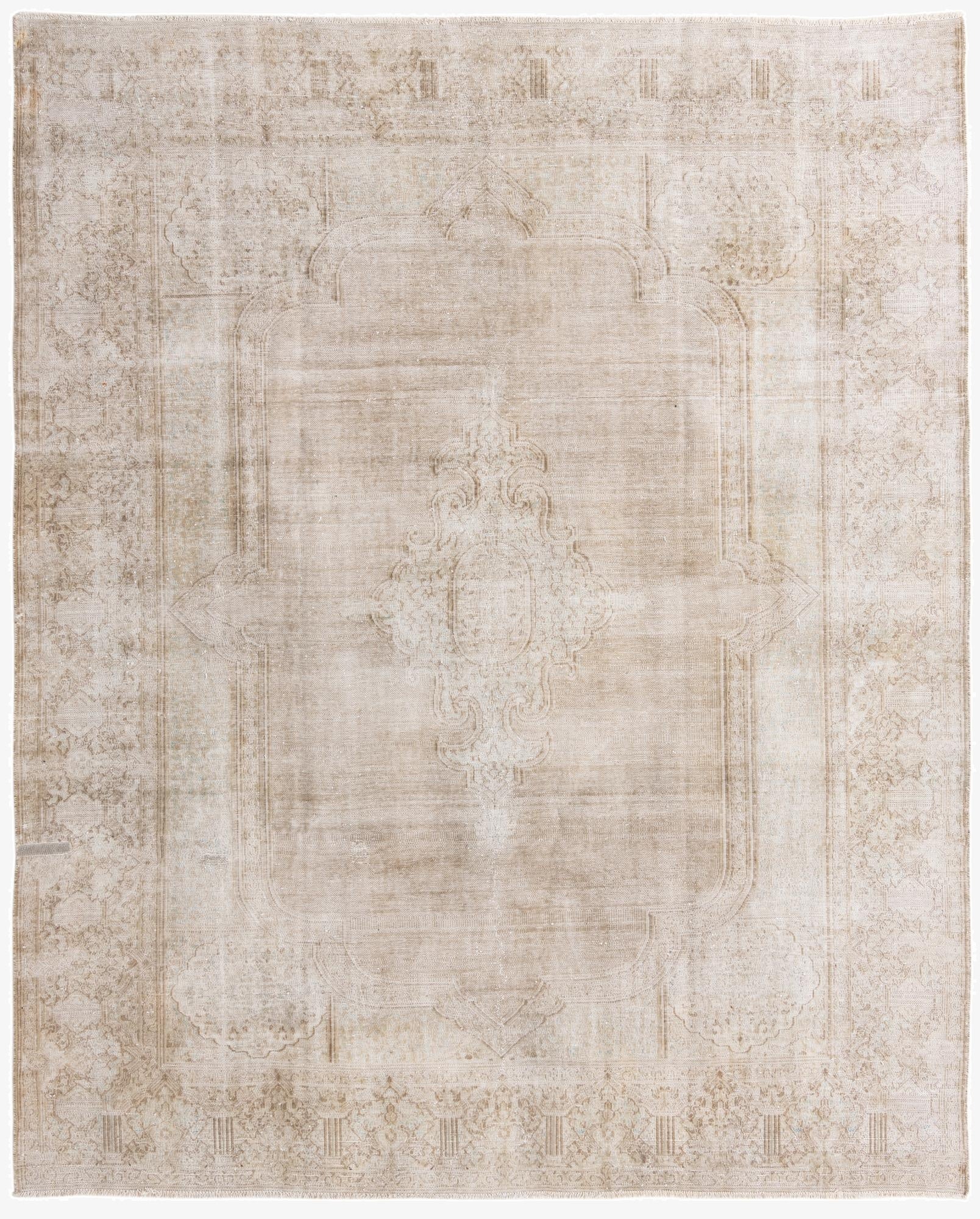  9' 3 x 10' 5  Hand Knotted Ultra Vintage Persian Wool Rug