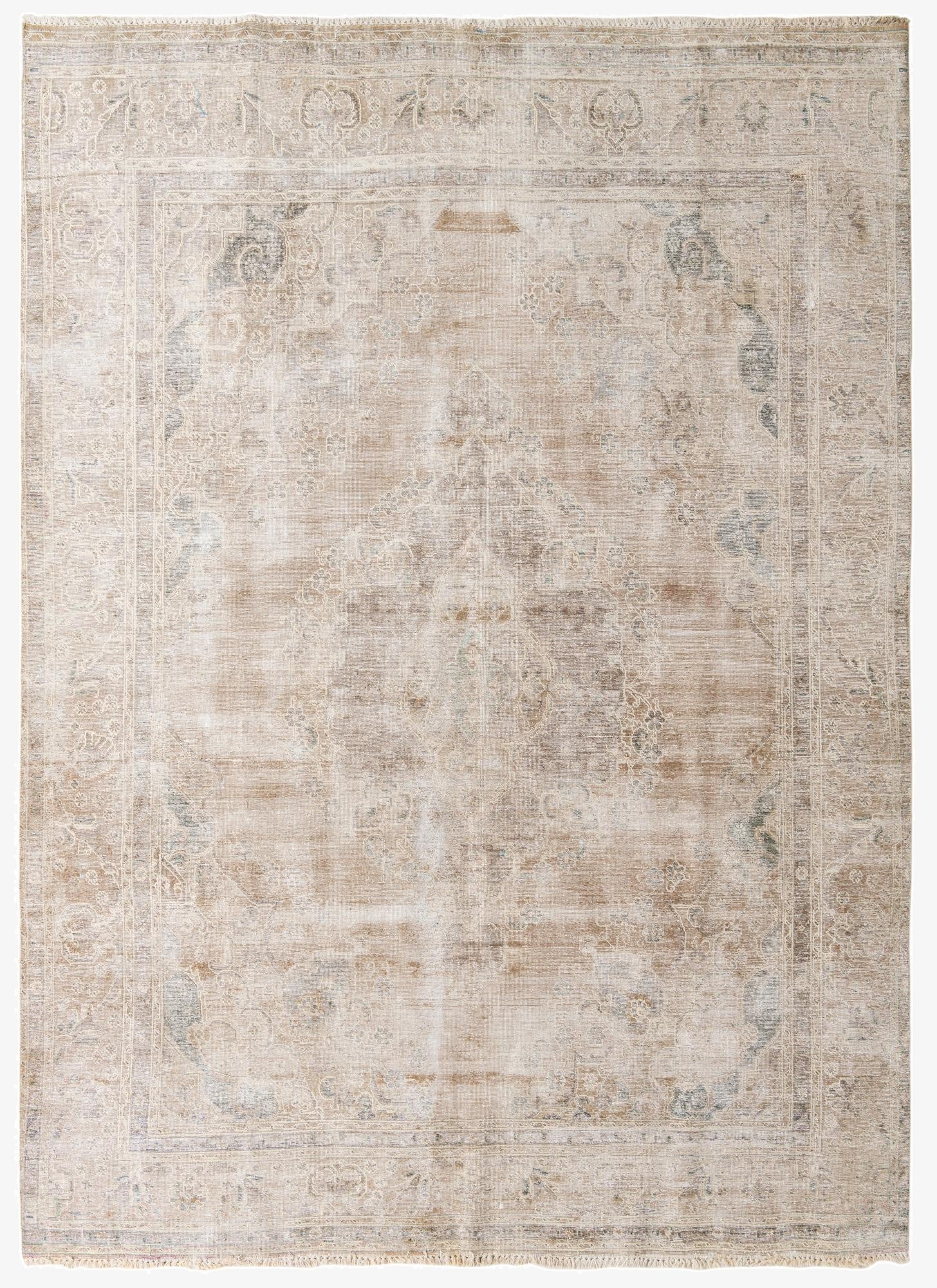  9' 3 x 12' 9  Hand Knotted Ultra Vintage Persian Wool Rug