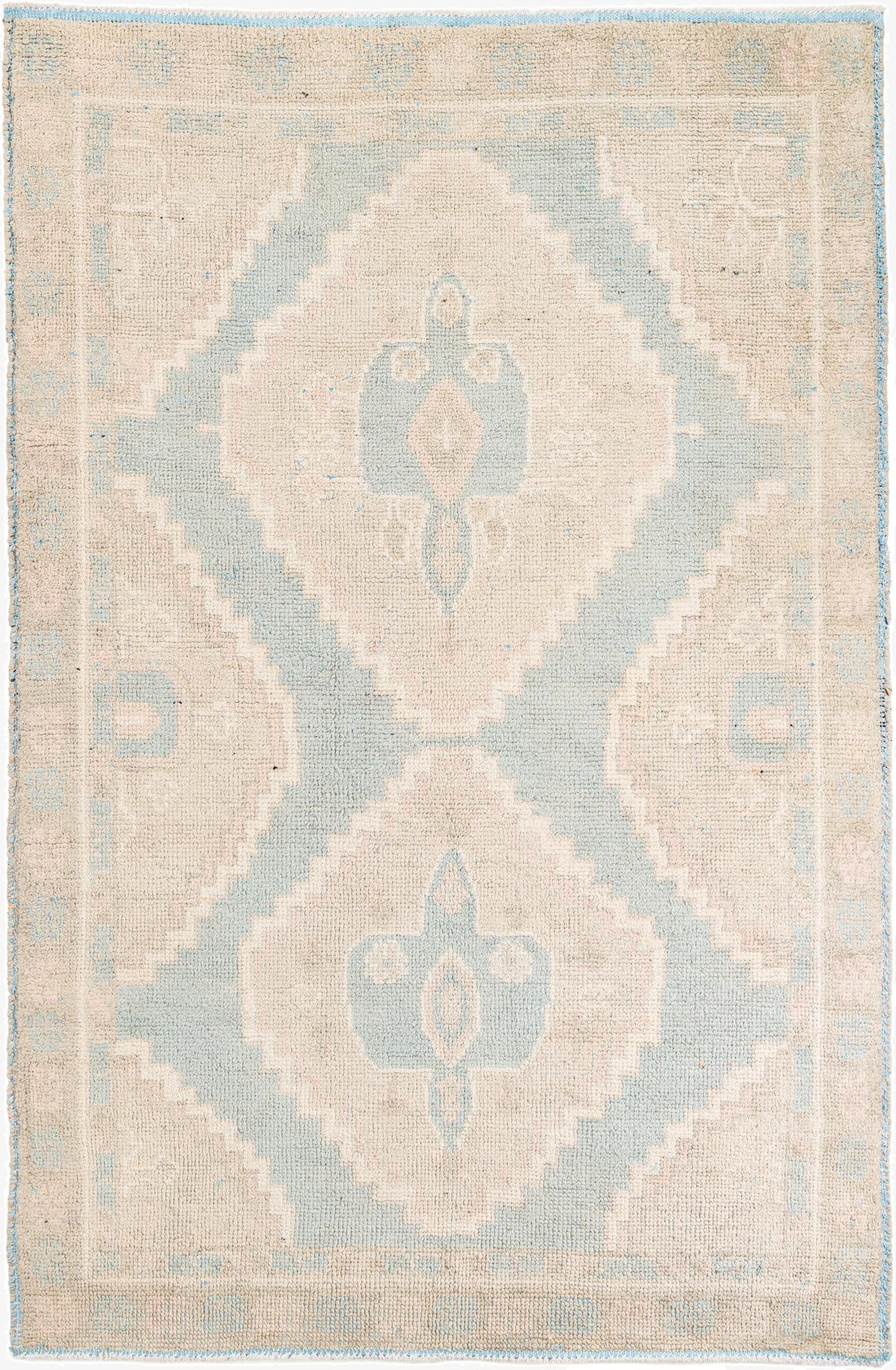  6' 5 x 9' 7  Hand Knotted Ultra Vintage Persian Wool Rug