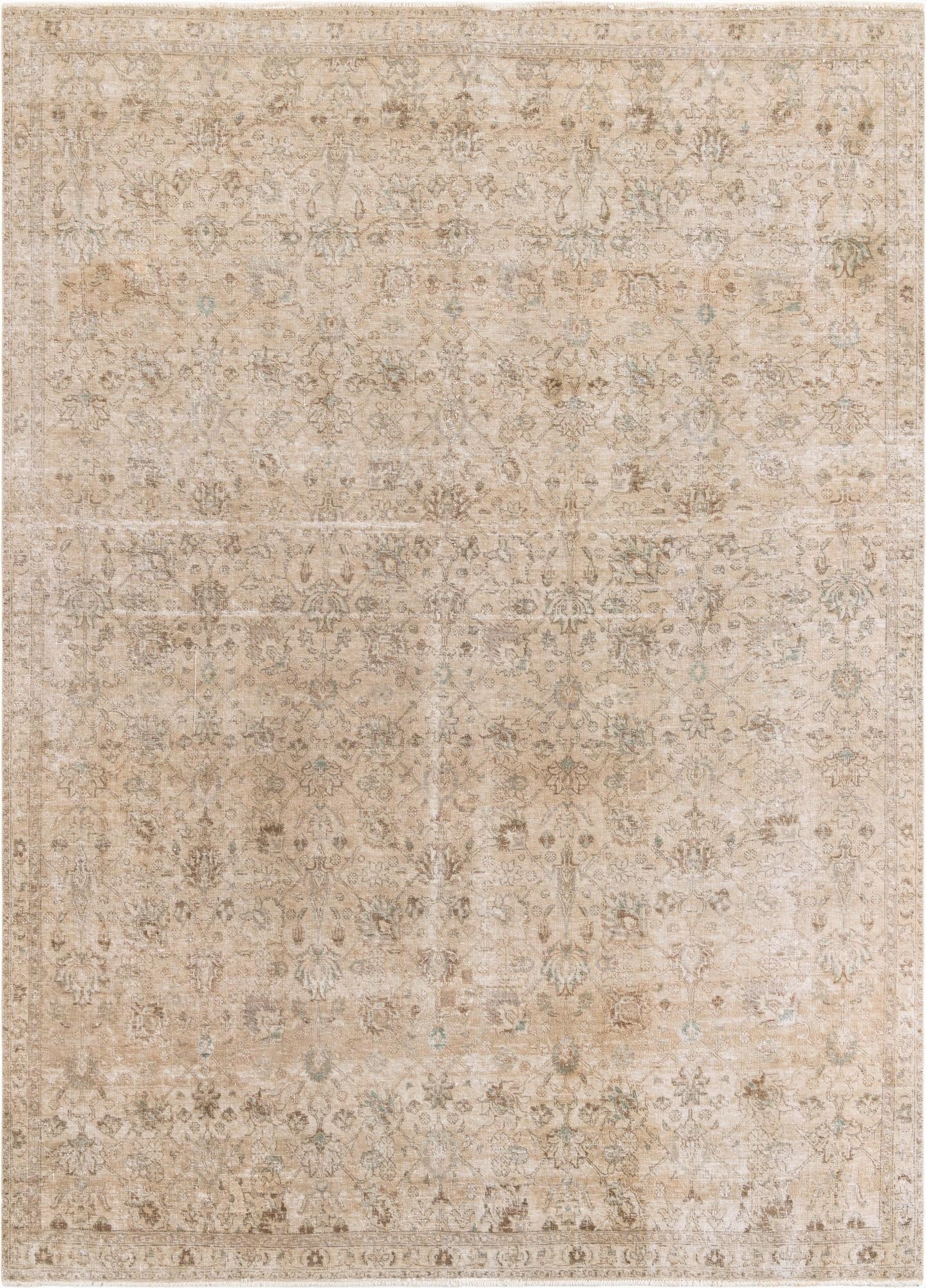  7' 5 x 10' 7  Hand Knotted Ultra Vintage Persian Wool Rug