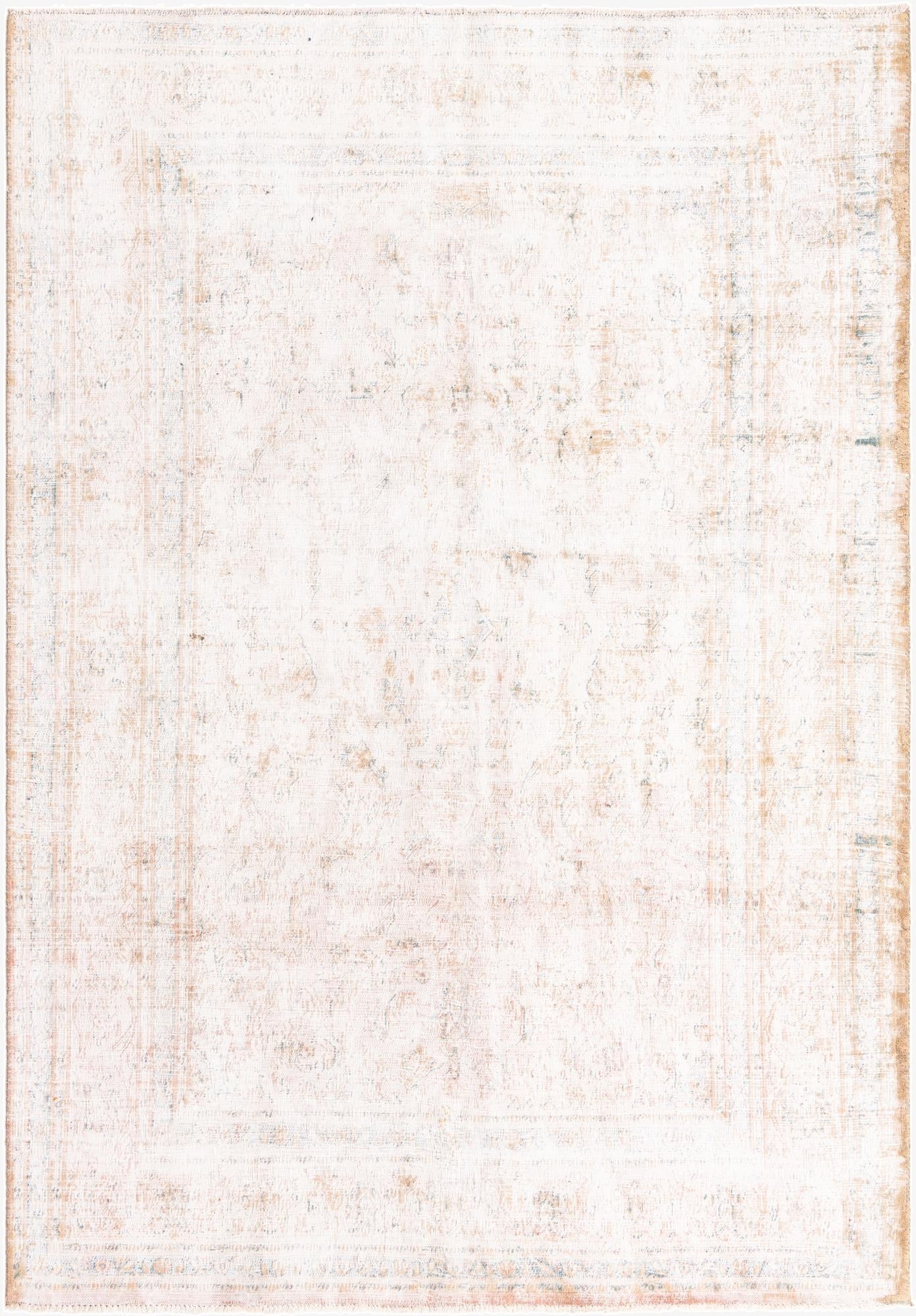  6' 4 x 9' 2  Hand Knotted Ultra Vintage Persian Wool Rug