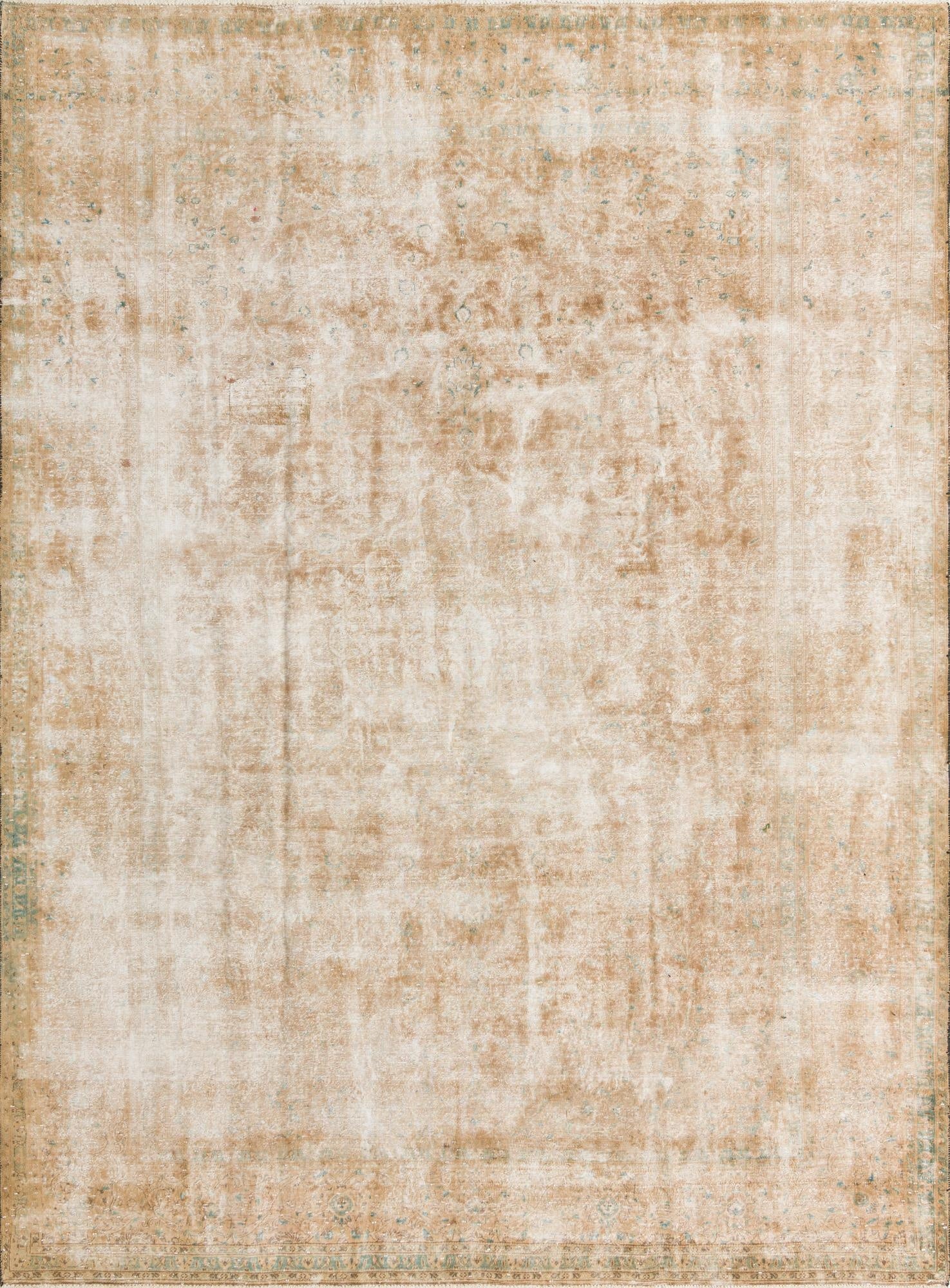  9' 9 x 13'  Hand Knotted Ultra Vintage Persian Wool Rug