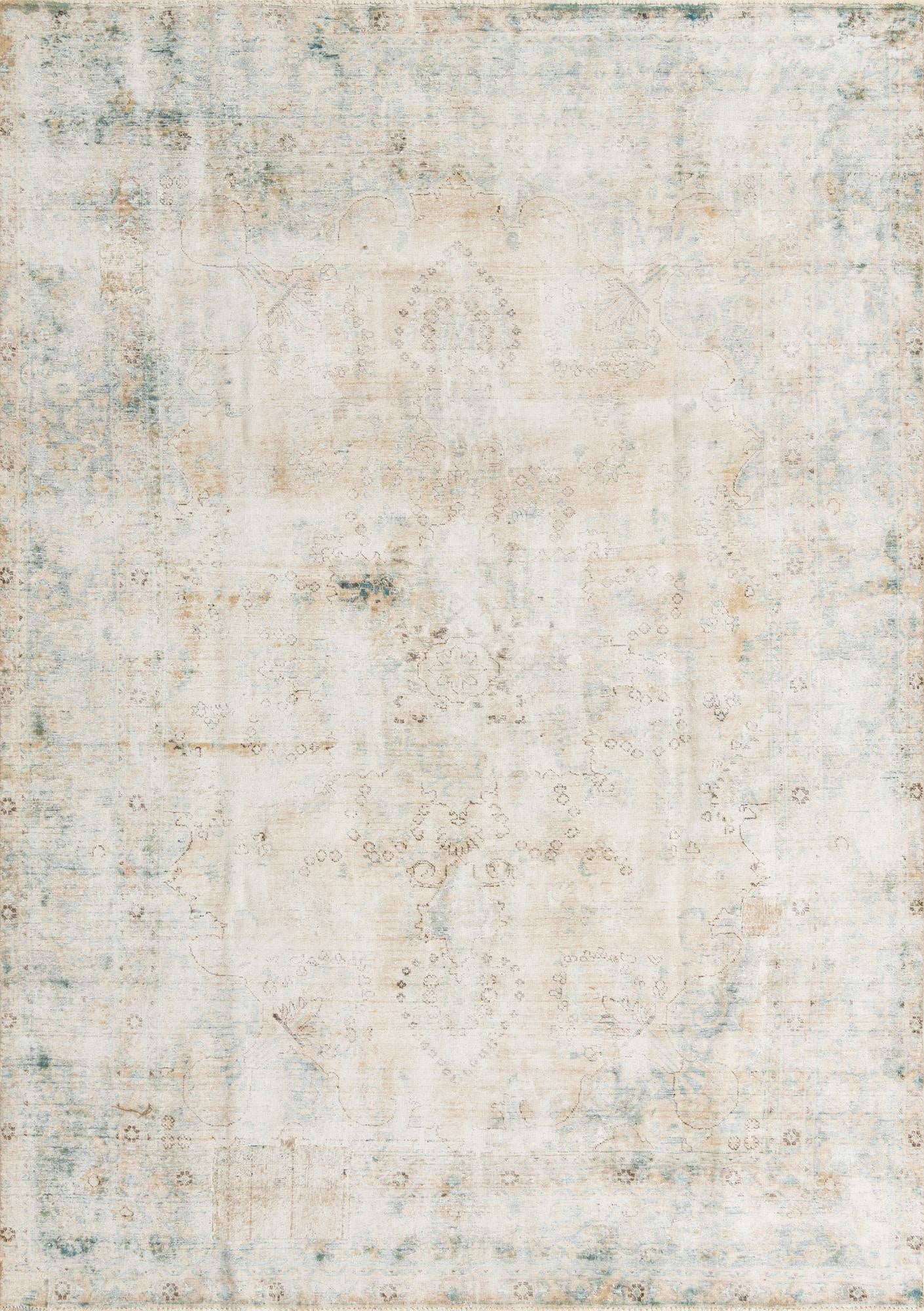  7' 6 x 11'  Hand Knotted Ultra Vintage Persian Wool Rug