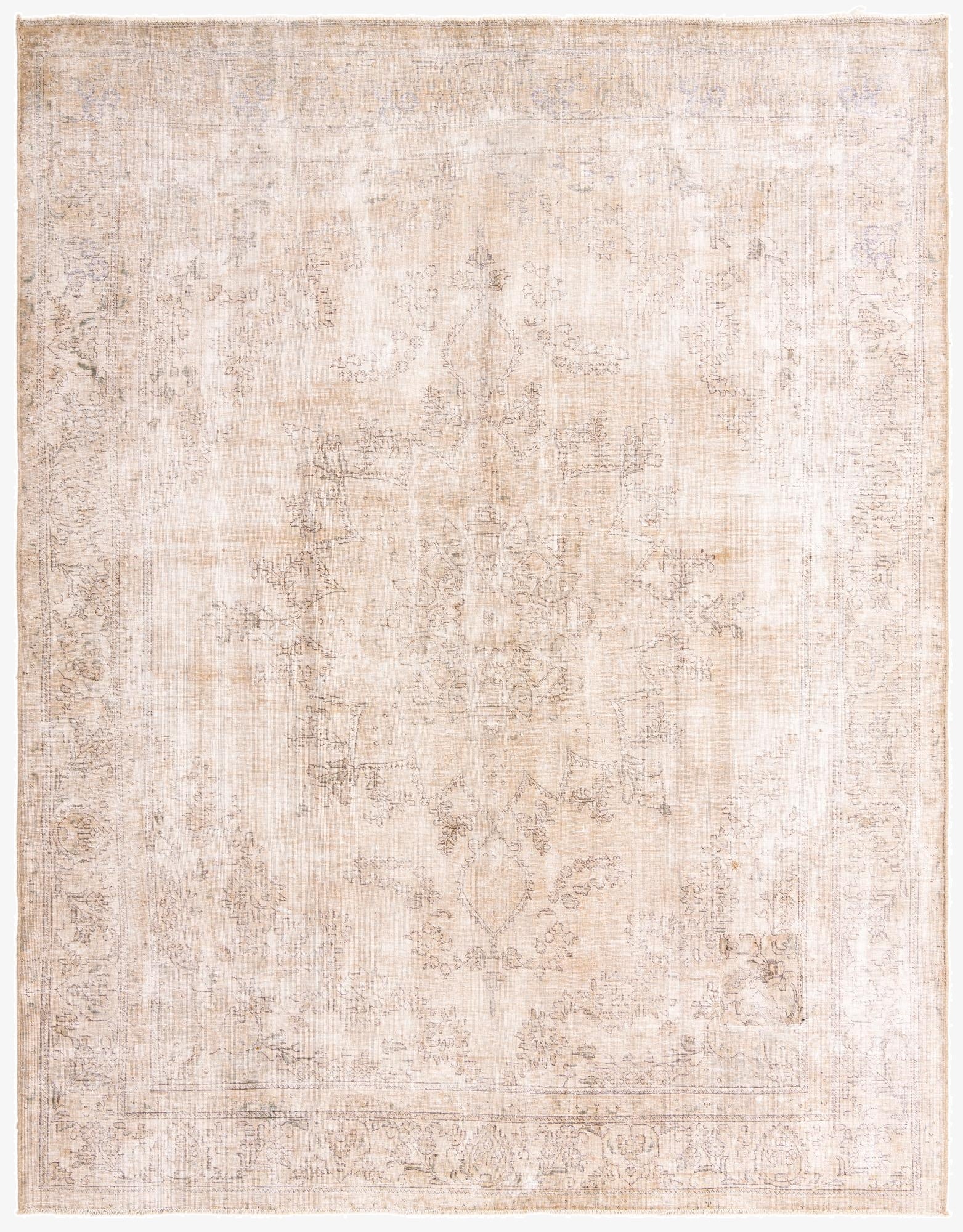  9' 2 x 12'  Hand Knotted Ultra Vintage Persian Wool Rug