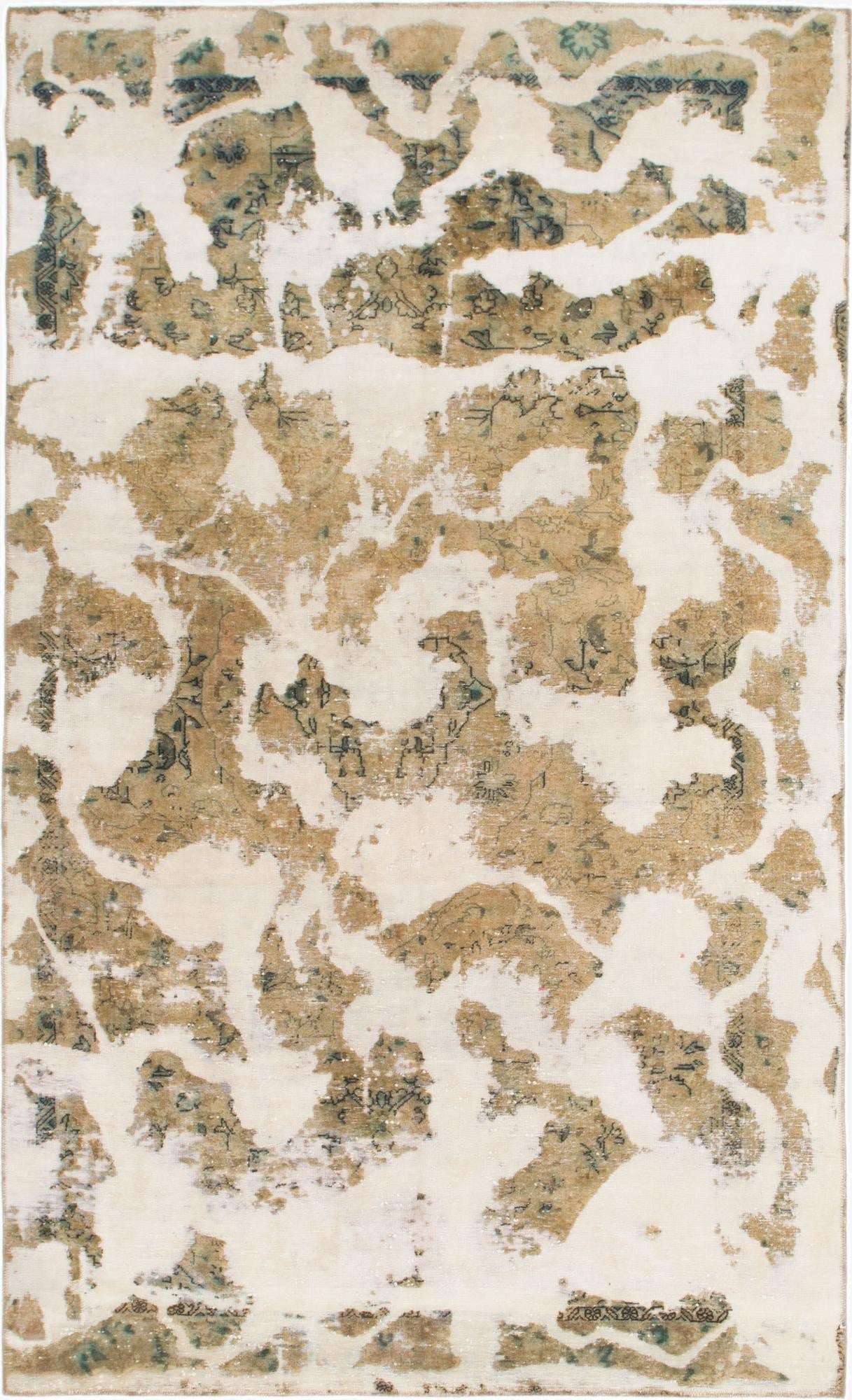  6' x 10'  Hand Knotted Ultra Vintage Persian Wool Rug