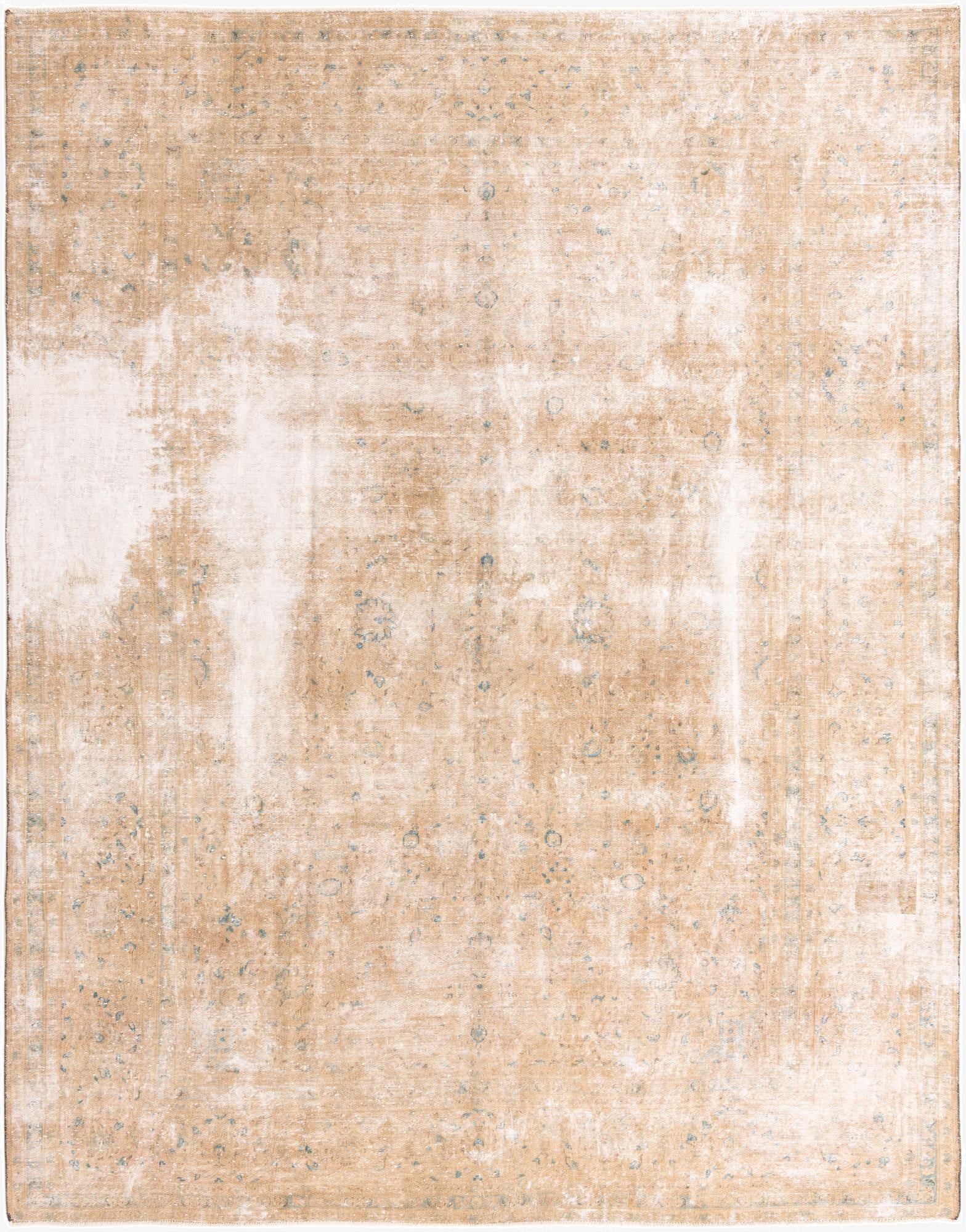  9' 9 x 12' 6  Hand Knotted Ultra Vintage Persian Wool Rug