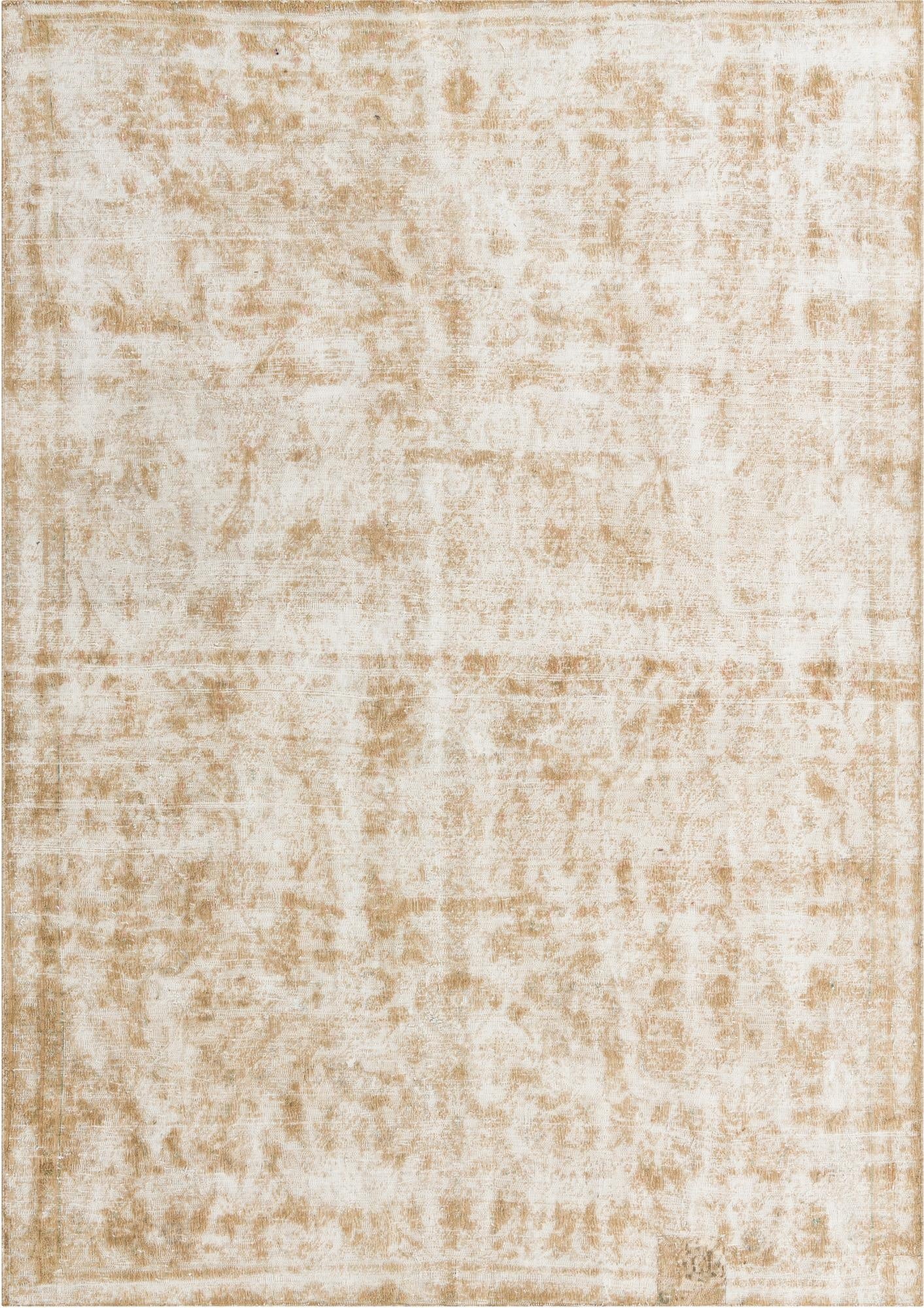  6' 9 x 9' 7  Hand Knotted Ultra Vintage Persian Wool Rug