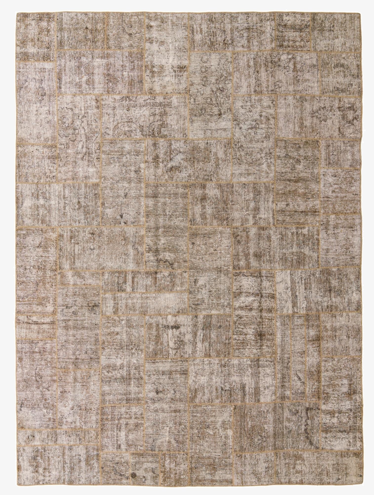  9' 1 x 12' 4  Hand Knotted Ultra Vintage Persian Wool Rug