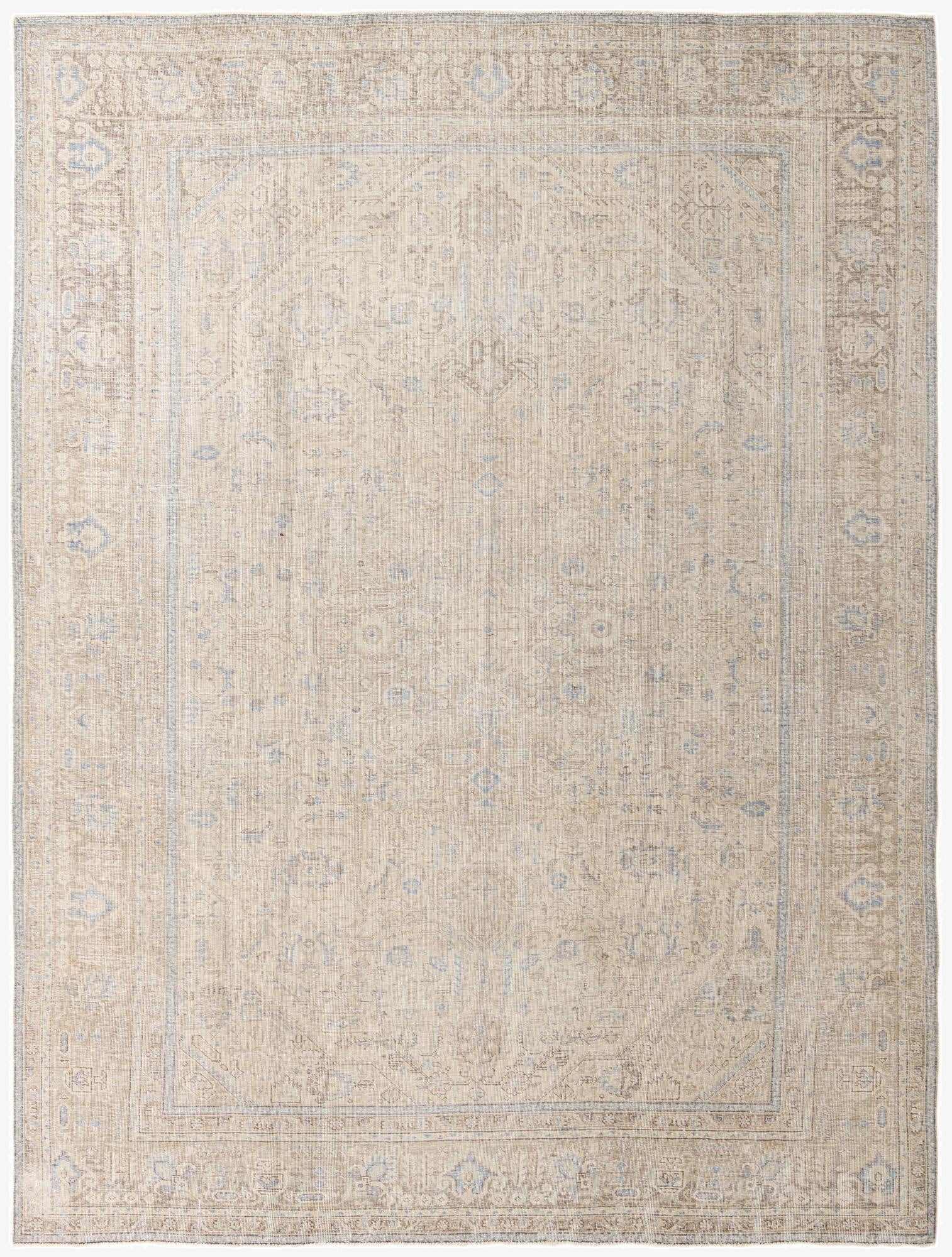  9' 5 x 12' 10  Hand Knotted Ultra Vintage Persian Wool Rug