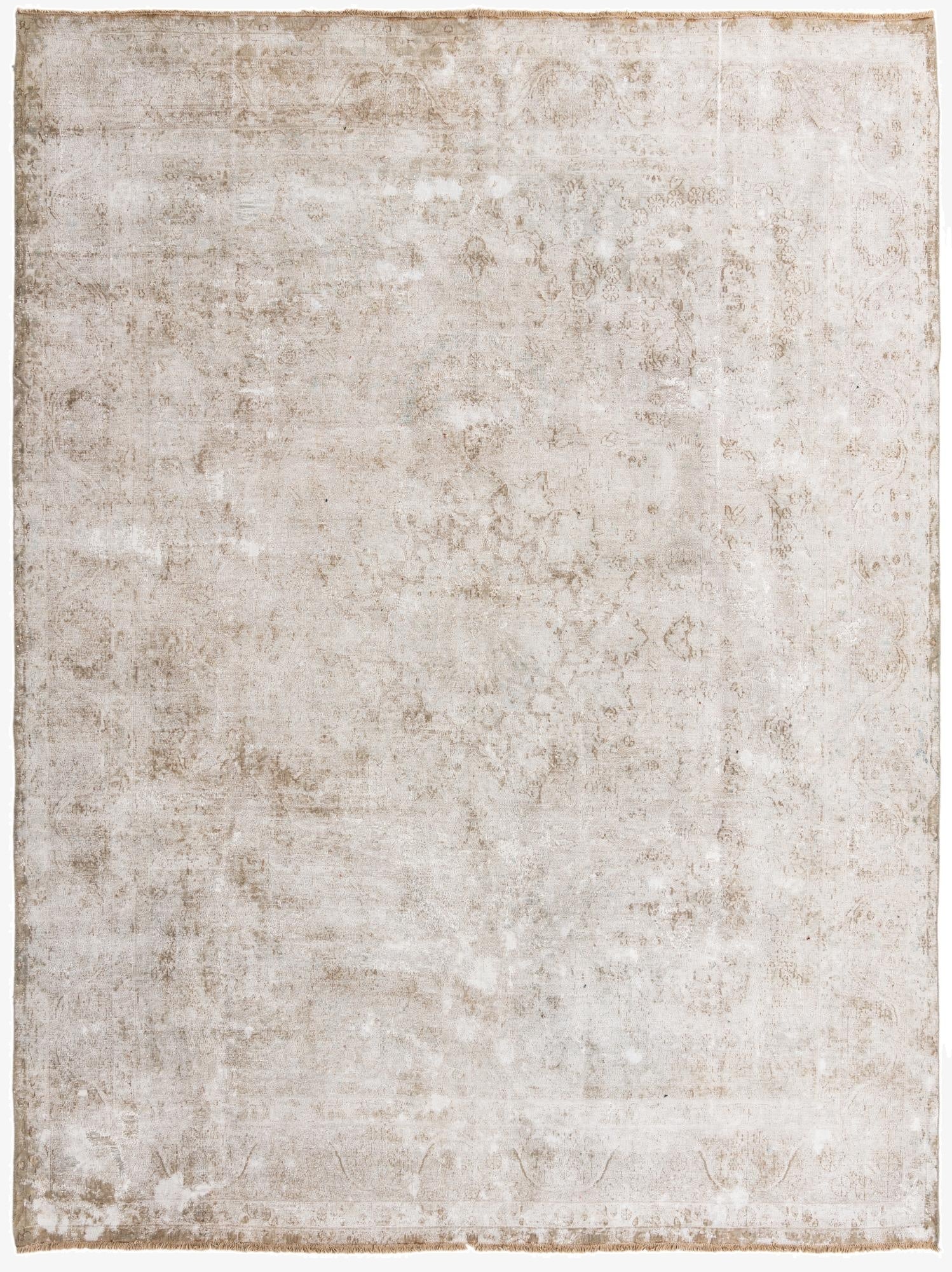  9' 6 x 12' 9  Hand Knotted Ultra Vintage Persian Wool Rug