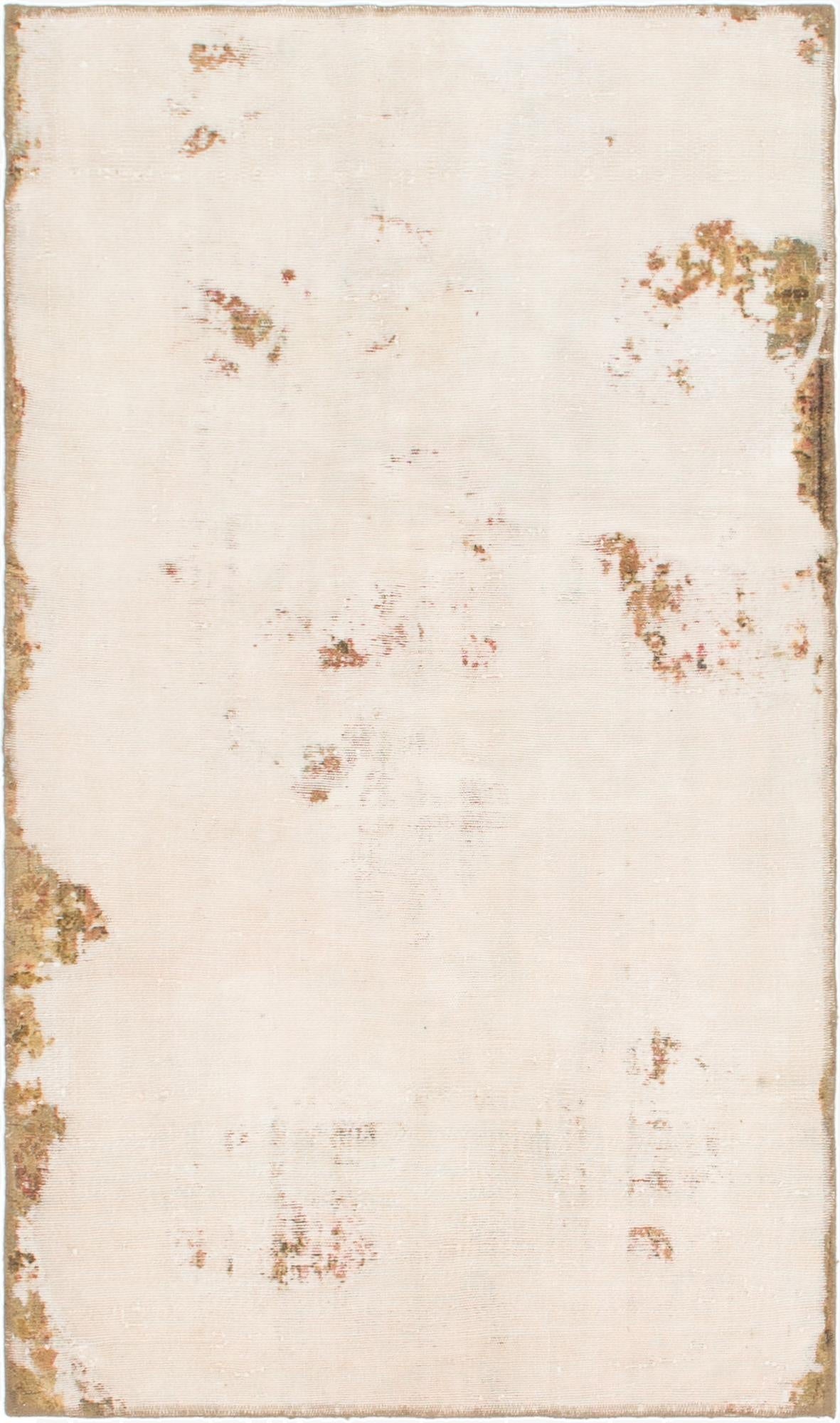  3' 5 x 5' 10  Hand Knotted Ultra Vintage Persian Wool Rug