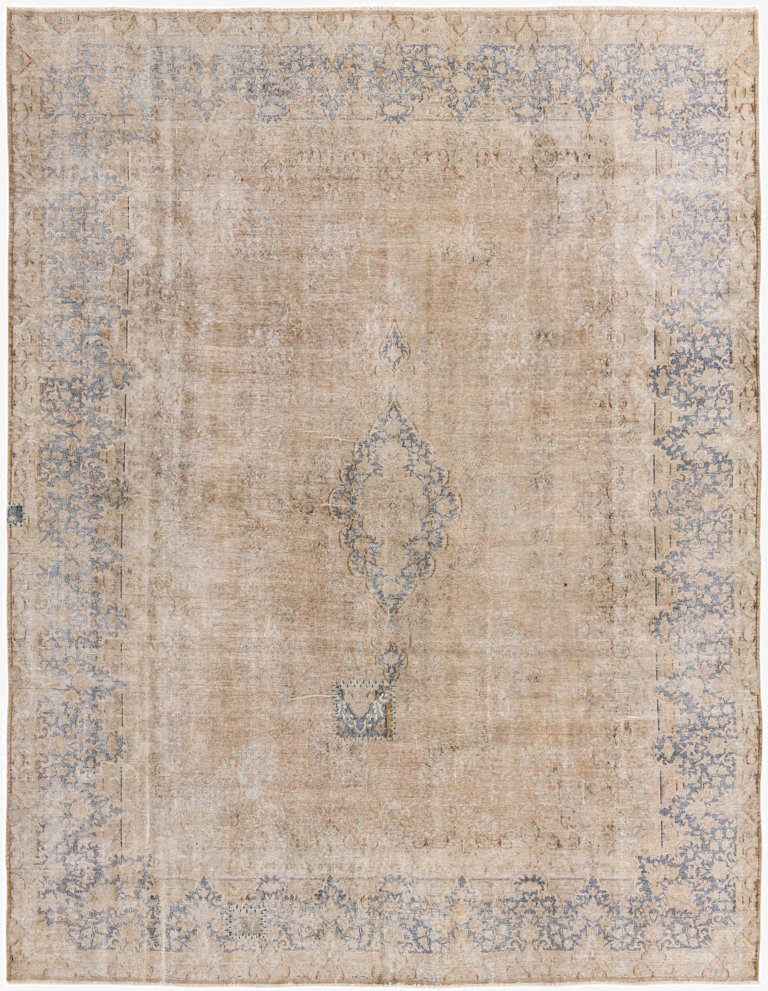  10' x 13'  Hand Knotted Ultra Vintage Persian Wool Rug