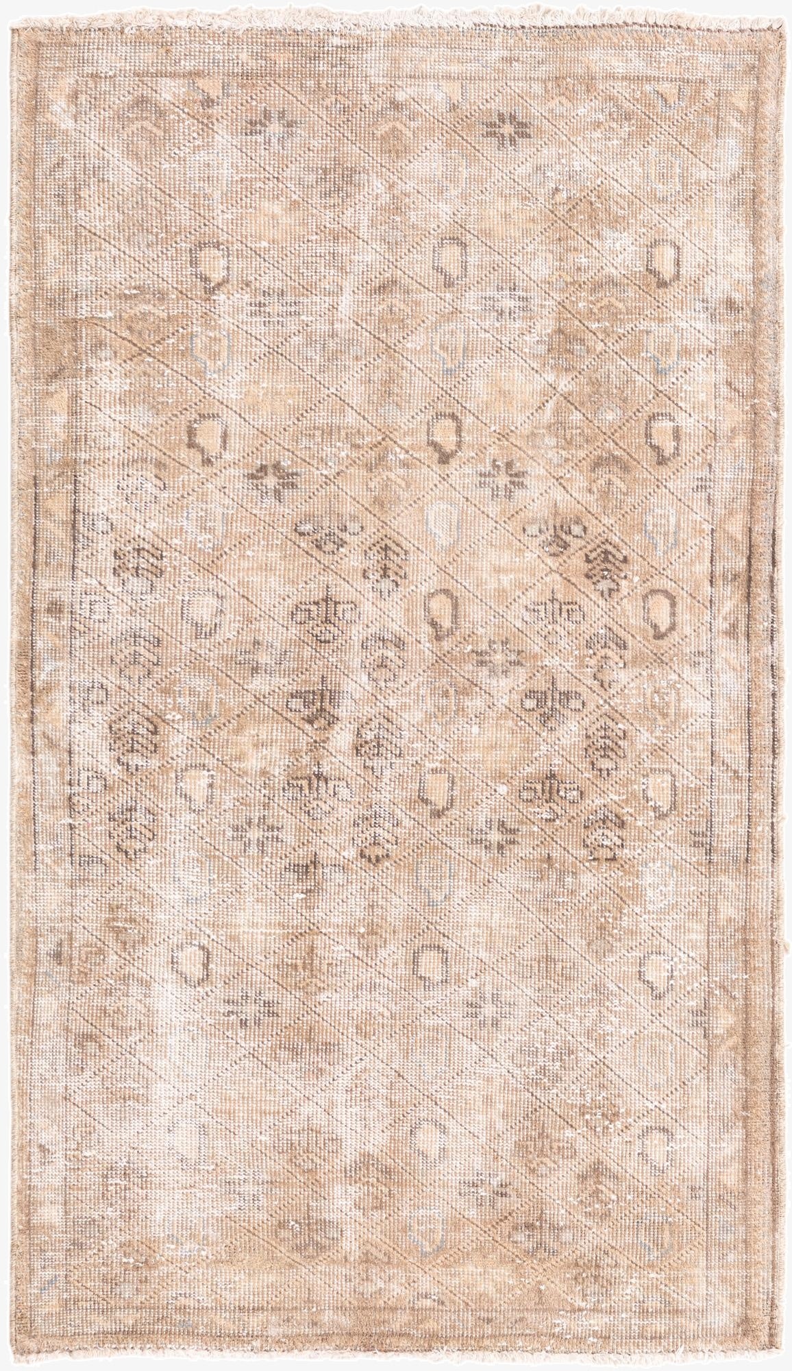  3' x 5' 2  Hand Knotted Ultra Vintage Persian Wool Rug