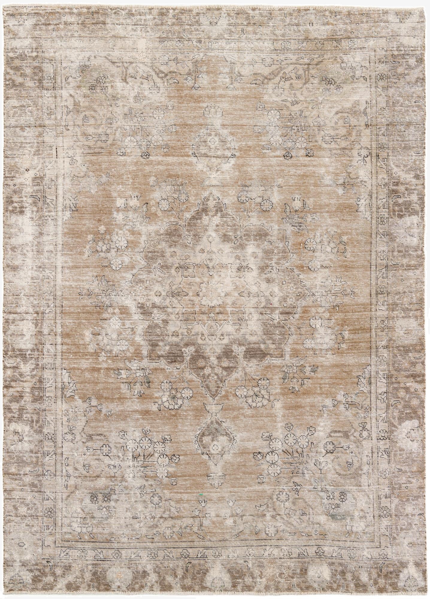  7' 4 x 10' 5  Hand Knotted Ultra Vintage Persian Wool Rug