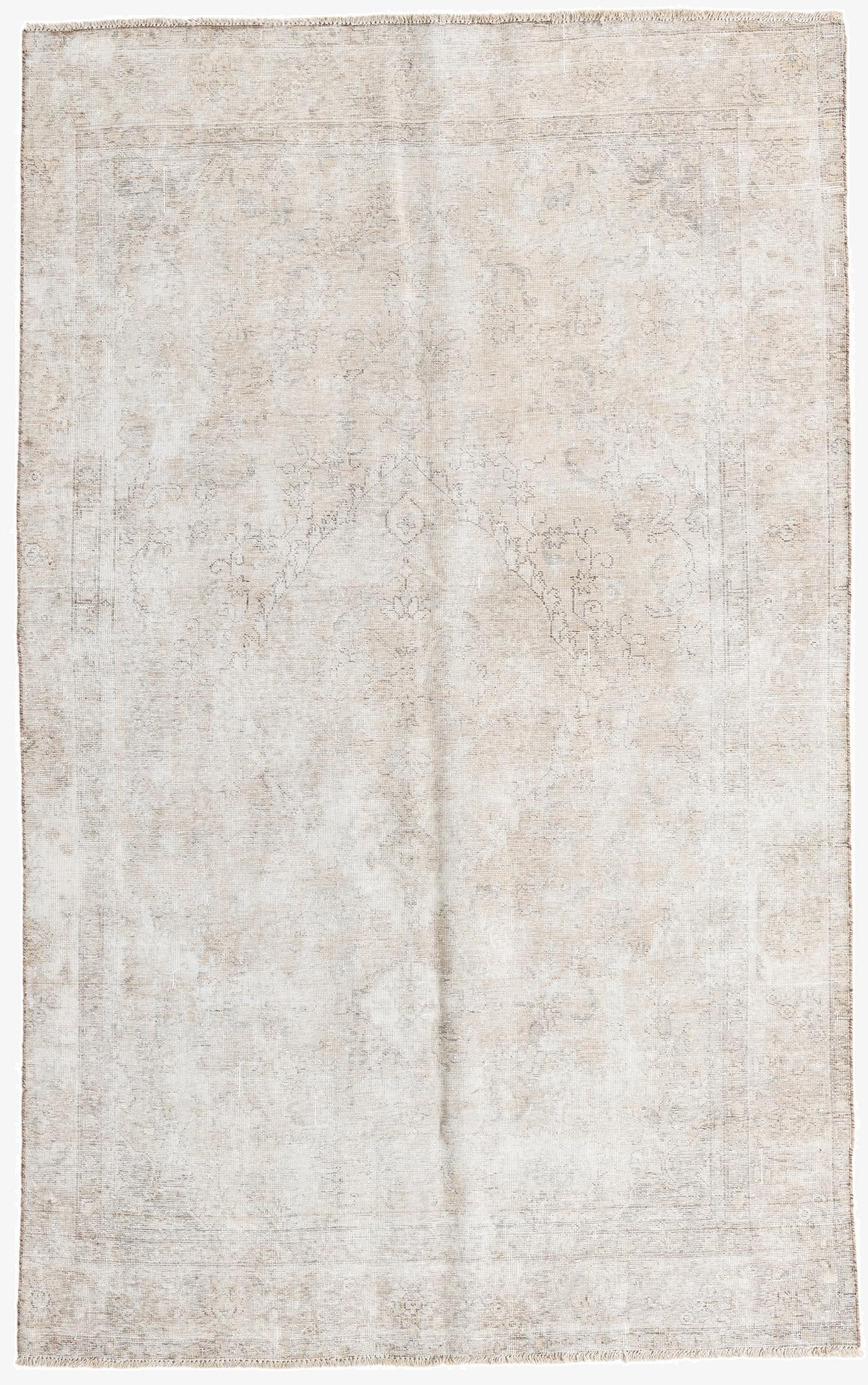  5' 9 x 9' 4  Hand Knotted Ultra Vintage Persian Wool Rug