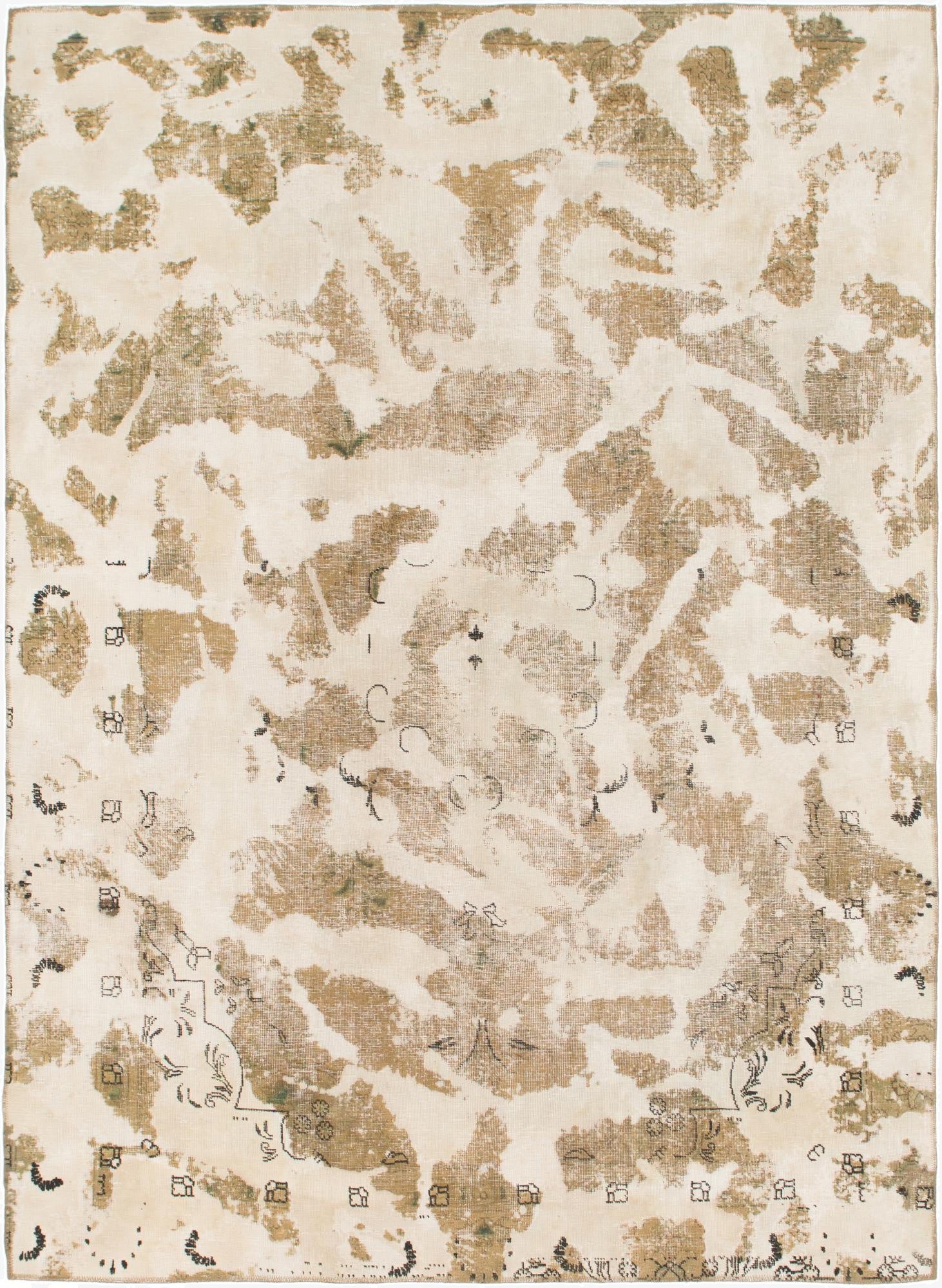  7' 4 x 10' 3  Hand Knotted Ultra Vintage Persian Wool Rug