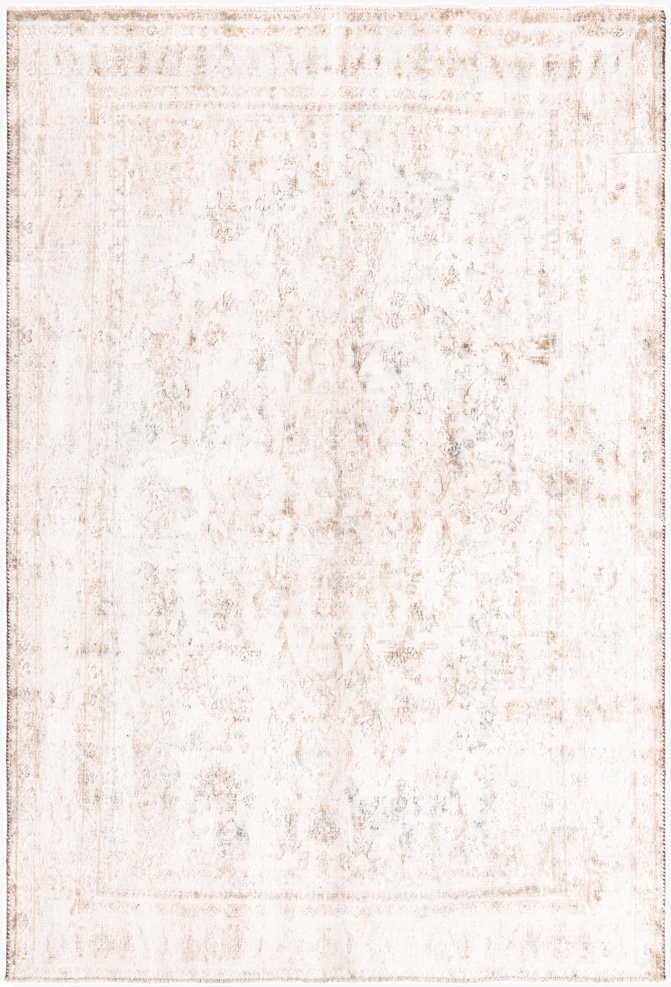  6' 3 x 9' 3  Hand Knotted Ultra Vintage Persian Wool Rug