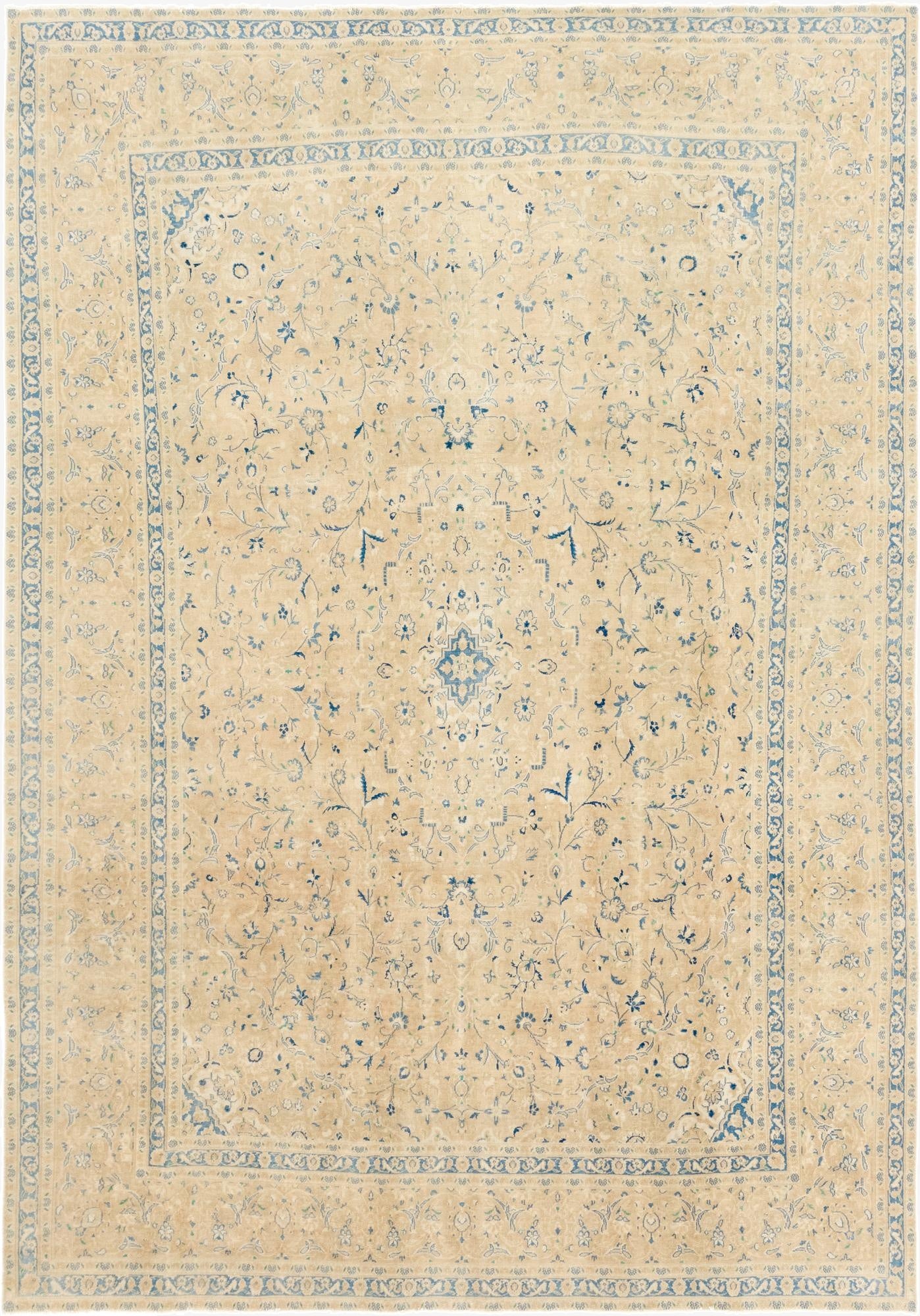  9' x 13'  Hand Knotted Ultra Vintage Persian Wool Rug